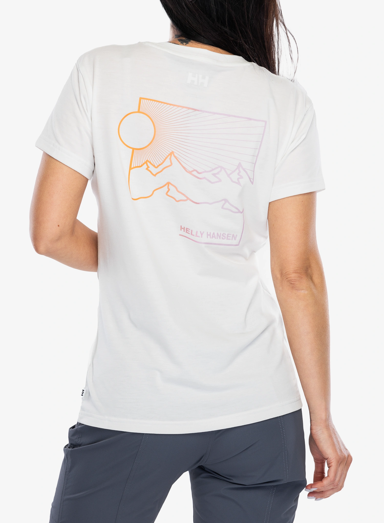 Helly Hansen Skog Recycled Graphic Tee Gyorsan száradó női póló - white