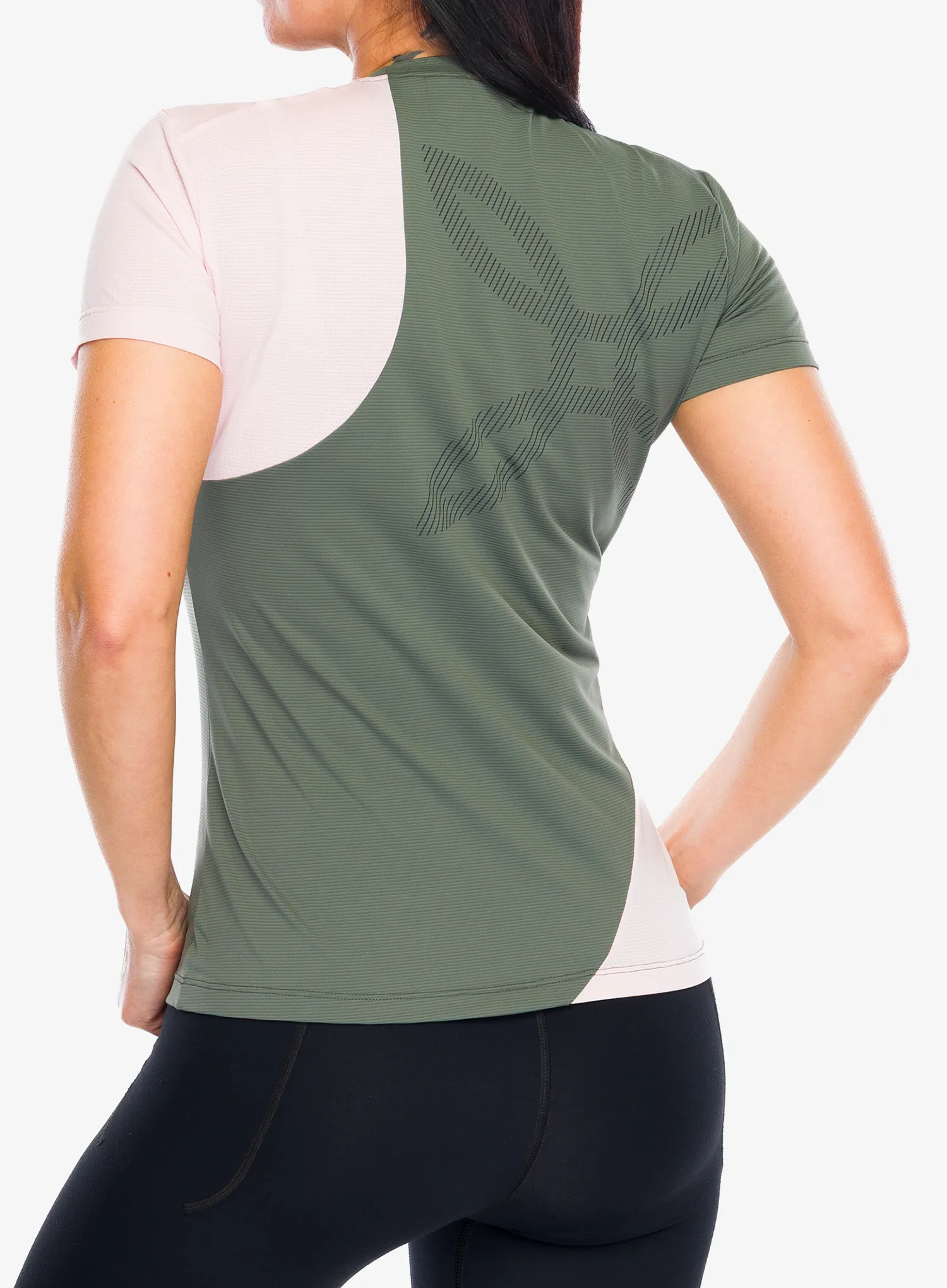 Montura Mix-Up T-Shirt Gyorsan száradó női póló - sage green/light rose