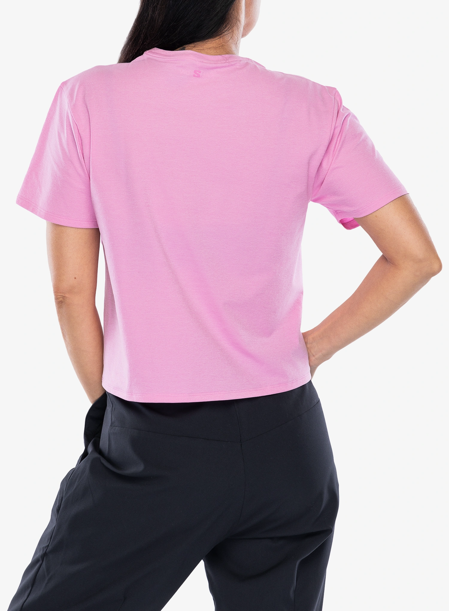 Salomon Trackline S/S Tee Gyorsan száradó női póló - cyclamen