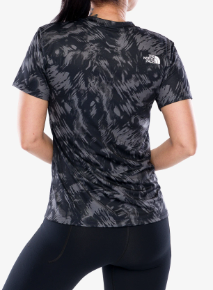 The North Face Flex S/S Tee Reg Aop Gyorsan száradó női póló - tnf black waterfall prizm