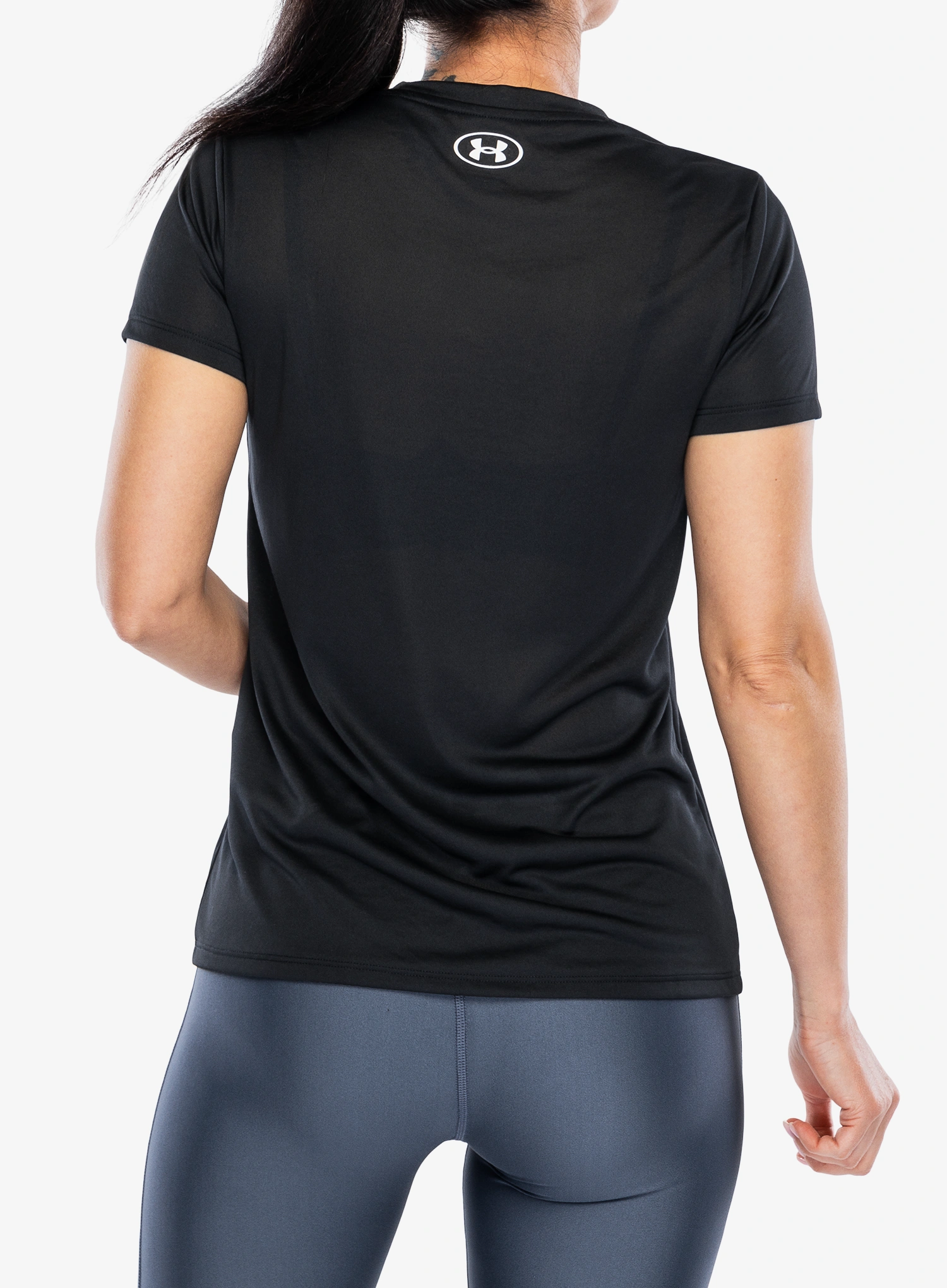 Under Armour Tech SSC - Solid Gyorsan száradó női póló - black/white