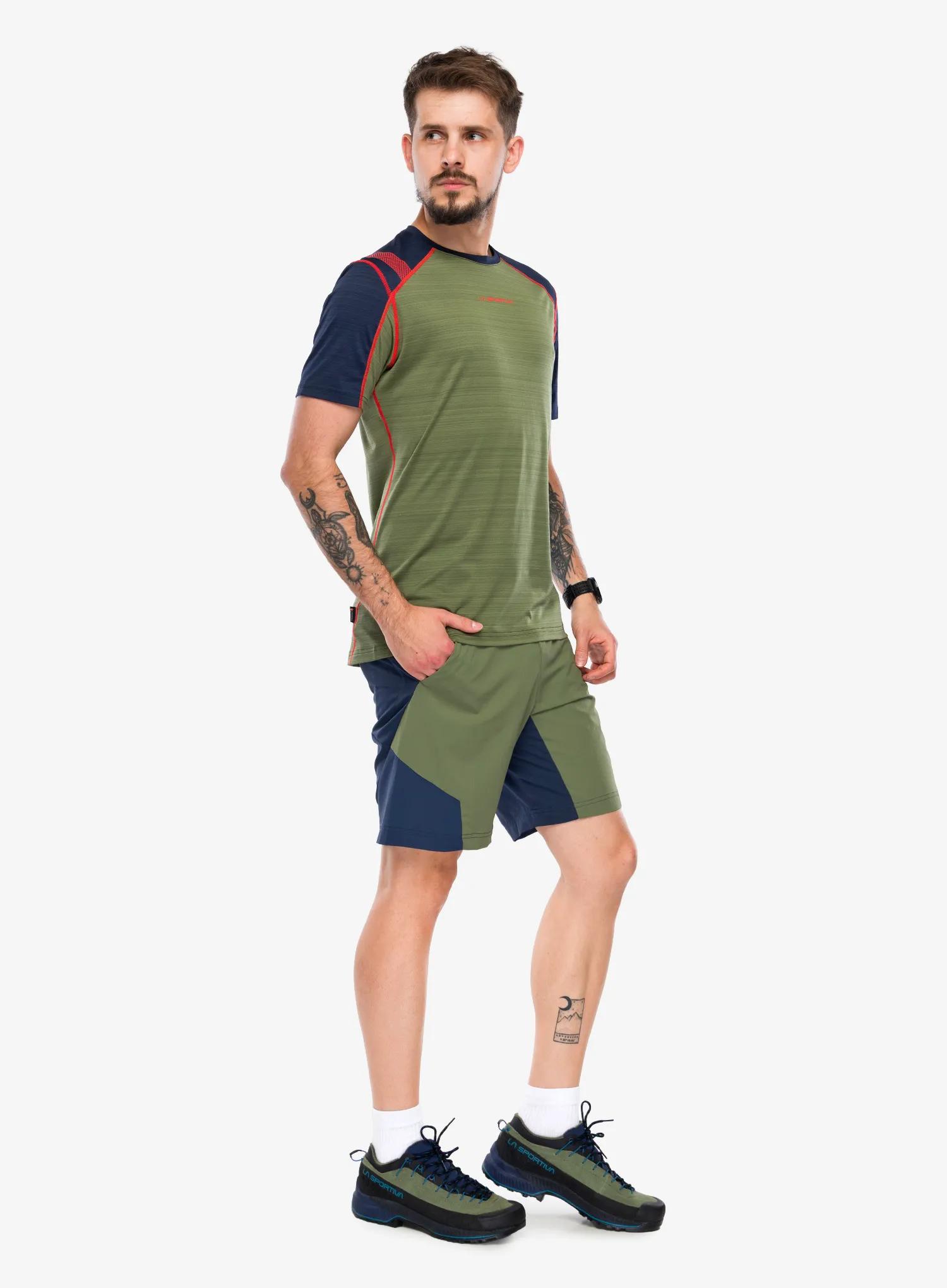 La Sportiva Sunfire T-Shirt Gyorsan száradó póló - cypress/night sky