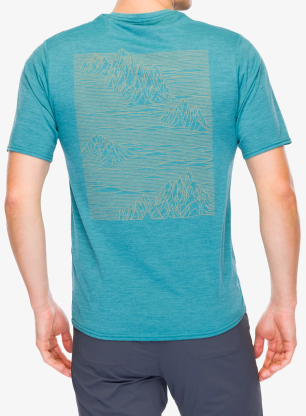 Patagonia Cap Cool Daily Graphic Shirt Gyorsan száradó póló - strataspire/wetland blue x-dye