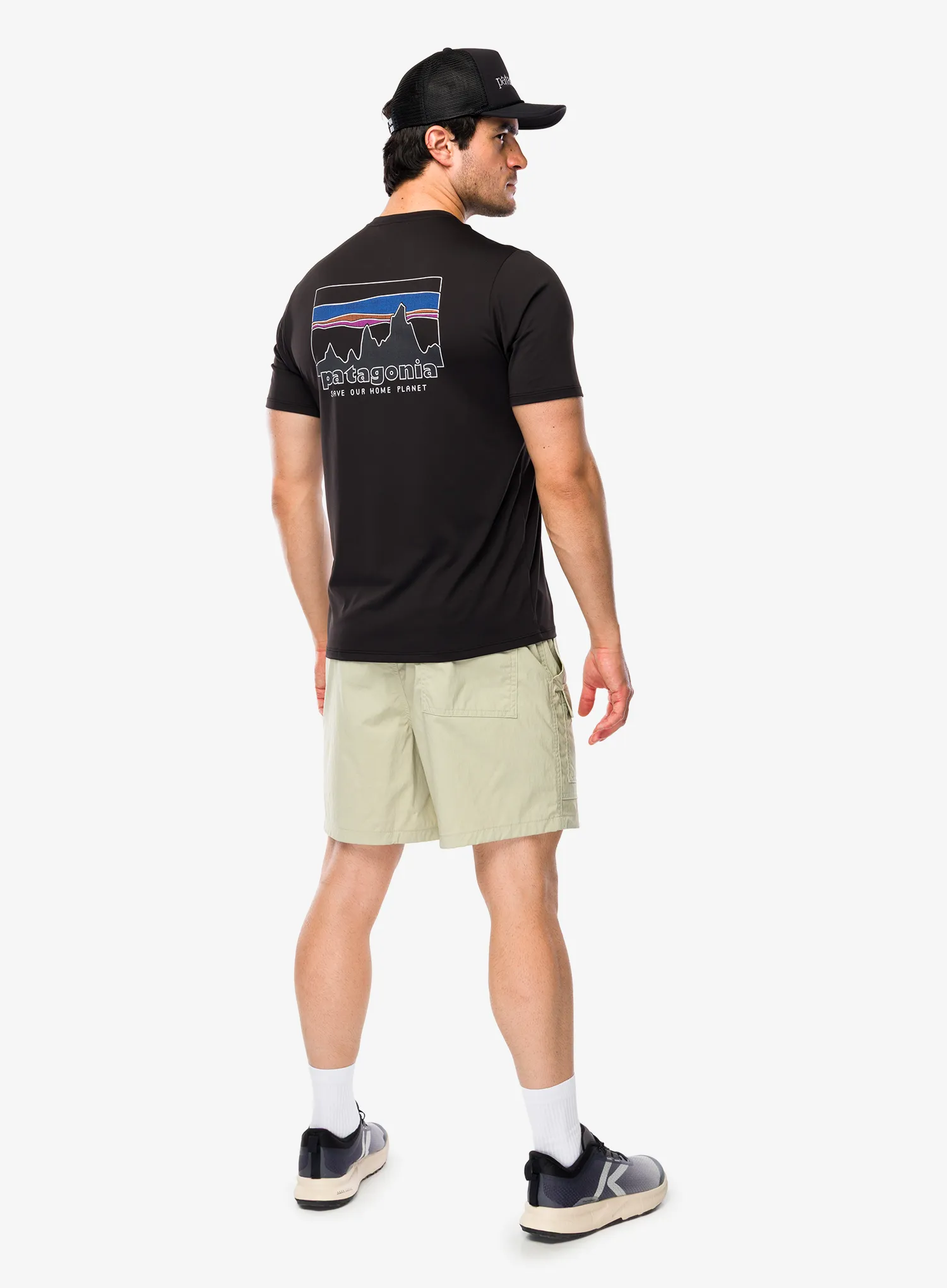 Patagonia Cap Cool Daily Shirt 73 Skyline Gyorsan száradó póló - black