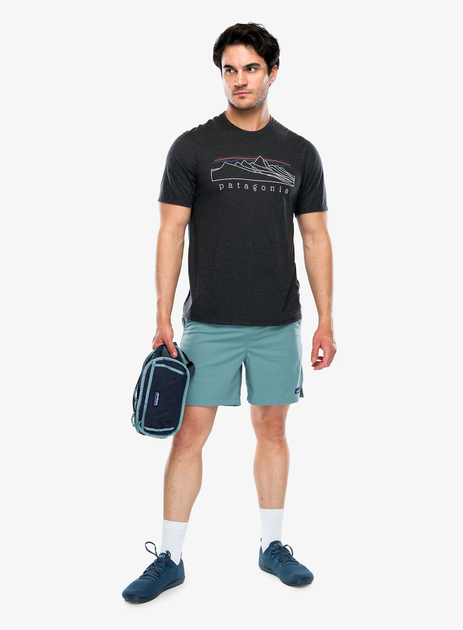 Patagonia Cap Cool Trail Shirt Stratapeaks Gyorsan száradó póló - ink black