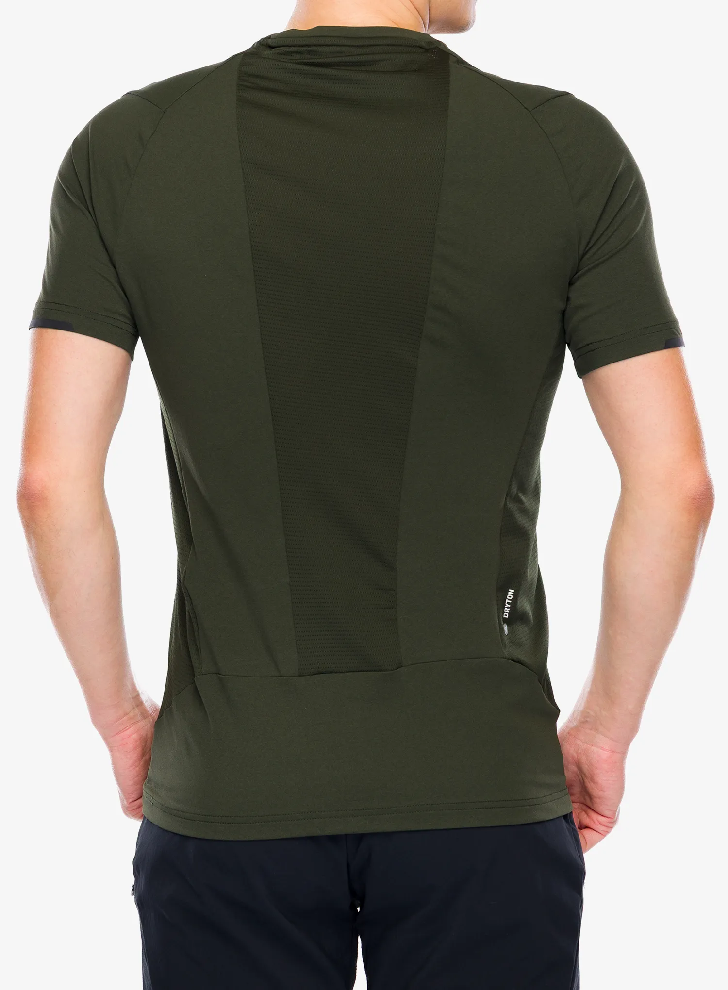 Salewa Pedroc Dry Hyb T-Shirt Gyorsan száradó póló - dark olive