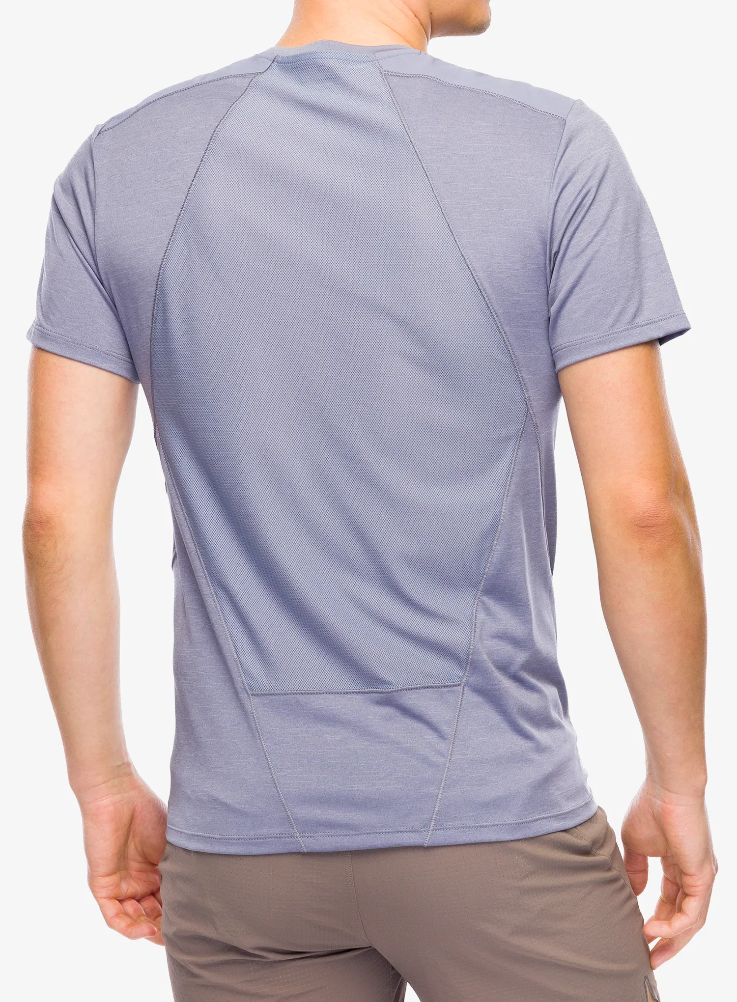 Salomon Outline S/S Tee Gyorsan száradó póló - blue granite