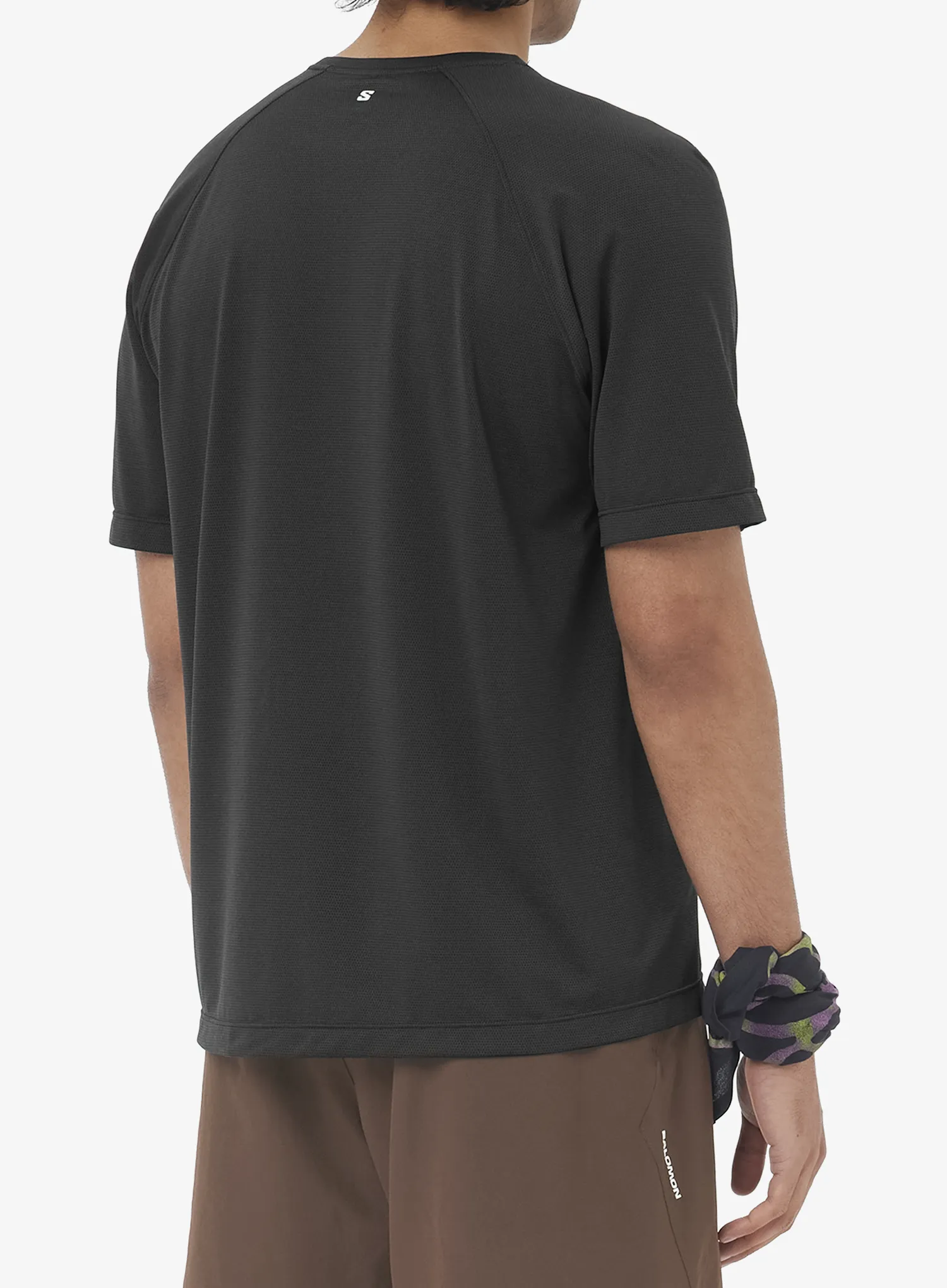 Salomon Shkout Core S/S Tee GFX Gyorsan száradó póló - deep black
