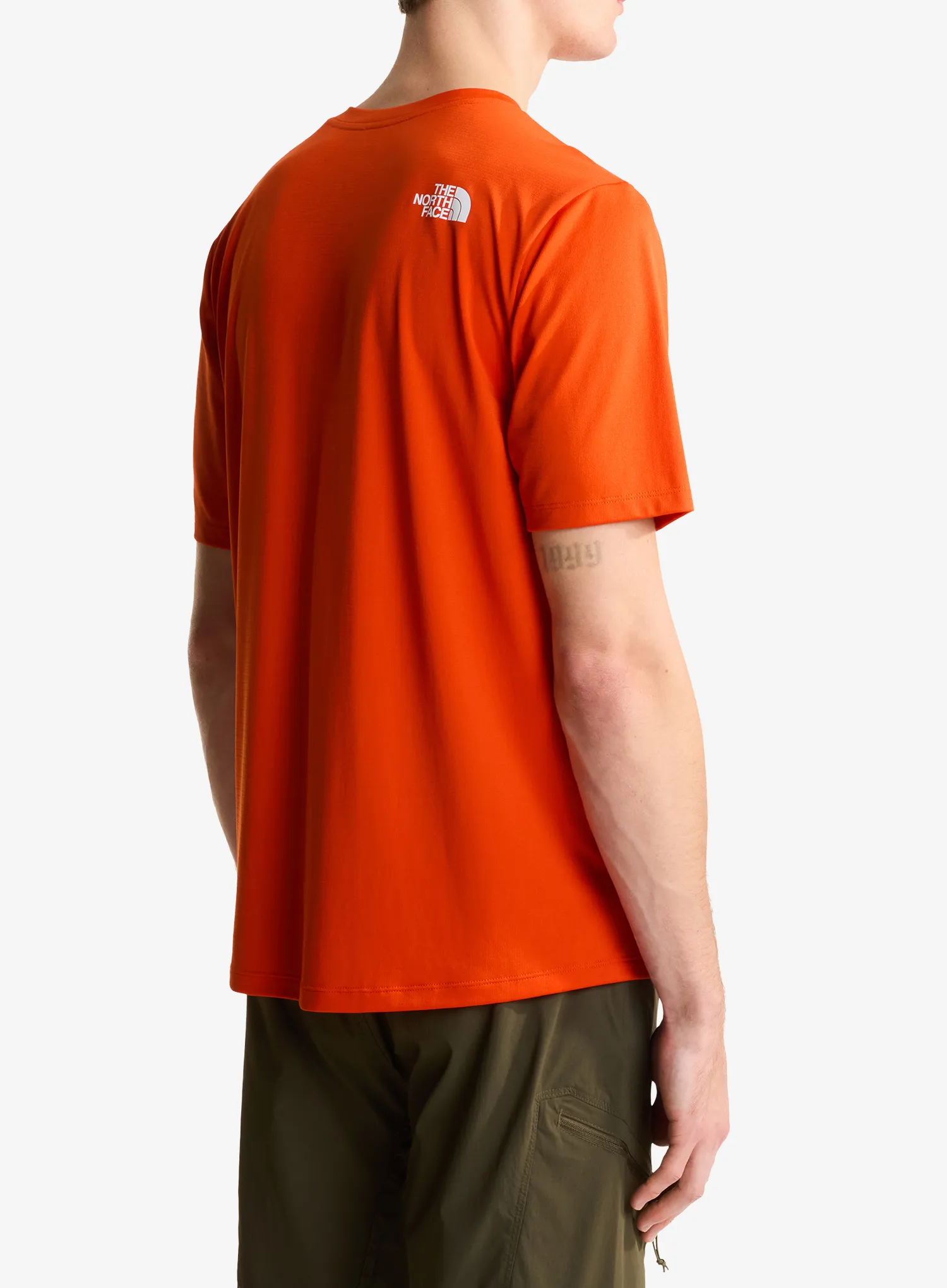 The North Face 24/7 S/S Tee Logo Graphic Gyorsan száradó póló - lava red