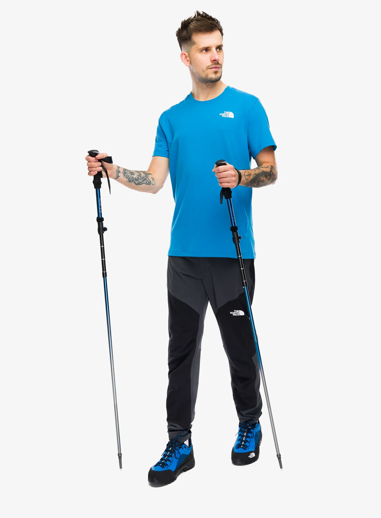 The North Face Lightning Alpine S/S Tee Gyorsan száradó póló - skyline blue