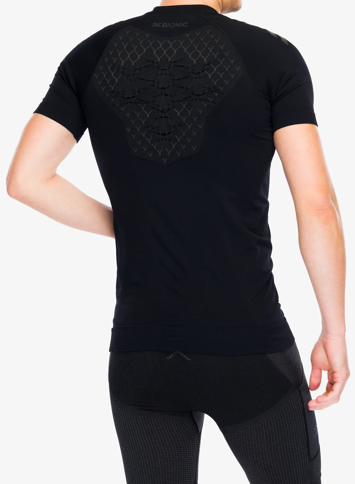 X-Bionic Twyce Run Shirt S/S Gyorsan száradó póló - black/charcoal