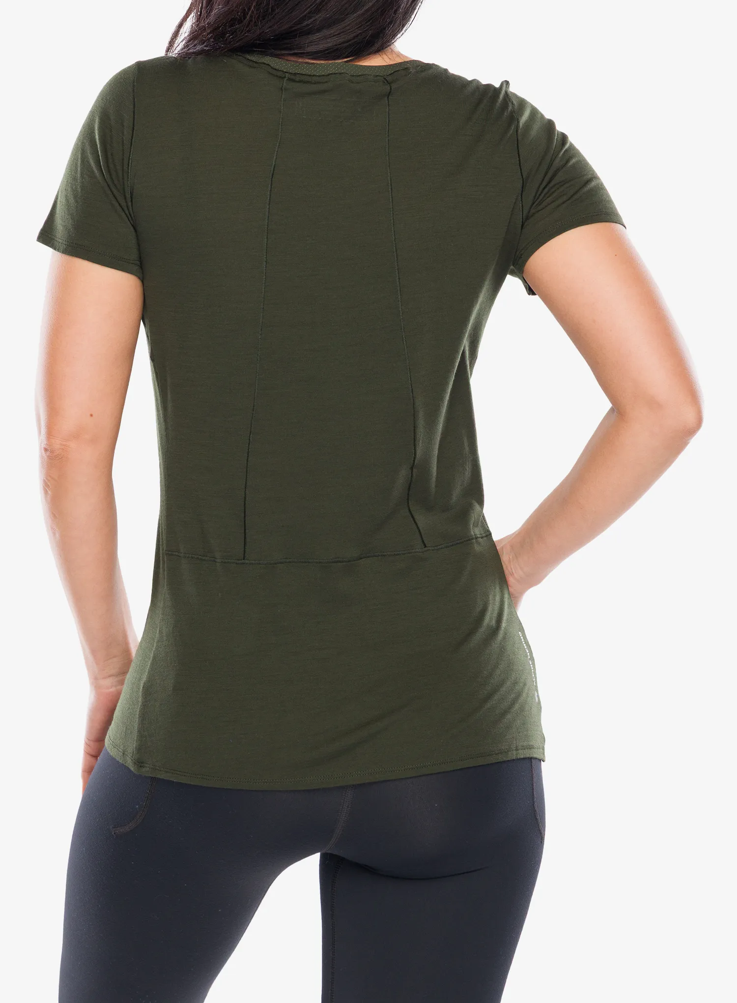 Salewa Agner Merino T-shirt Termoaktív női póló - dark olive