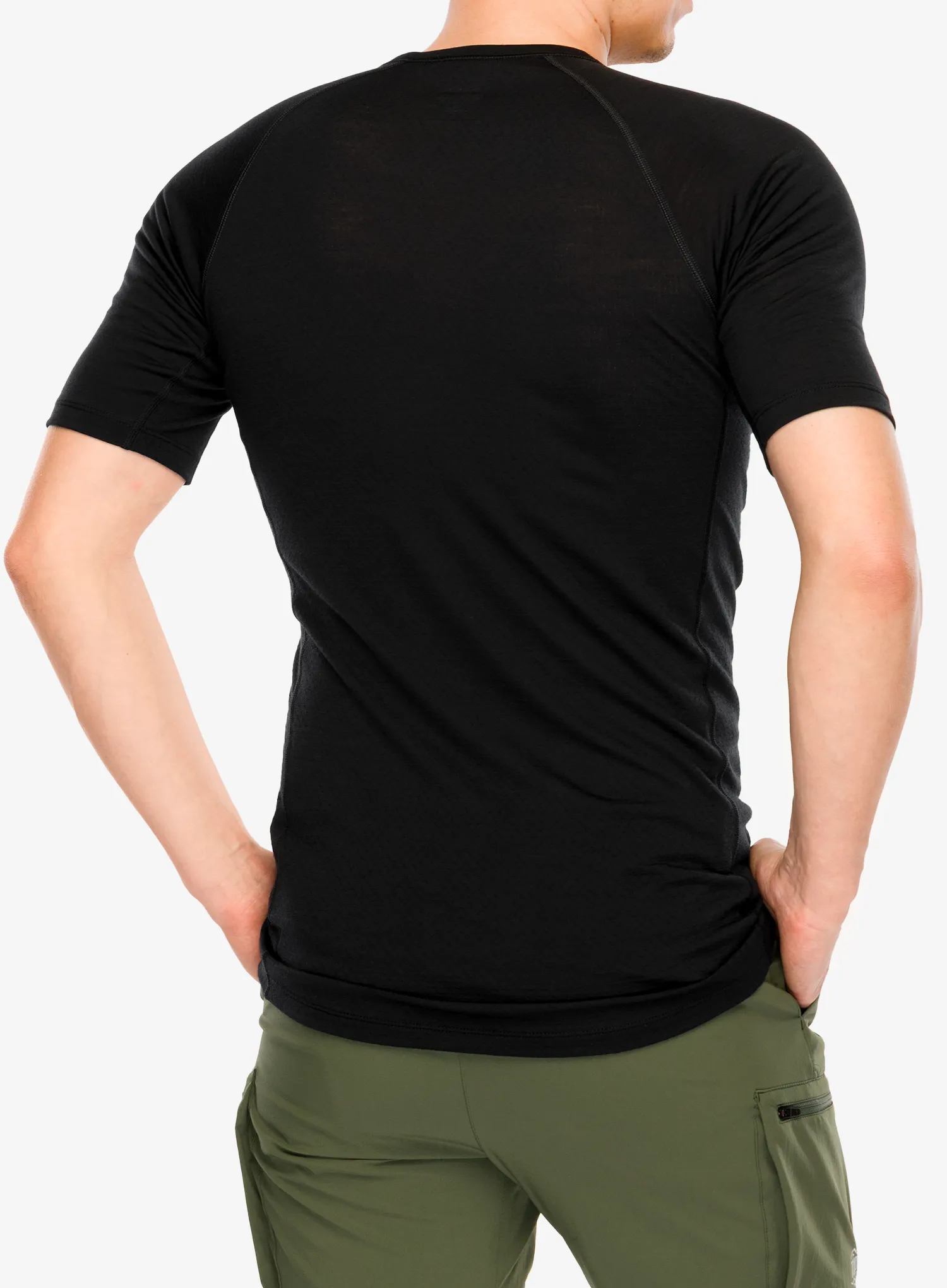 Icebreaker Merino Blend 125 ZoneKnit SS Crewe Termoaktív póló - black