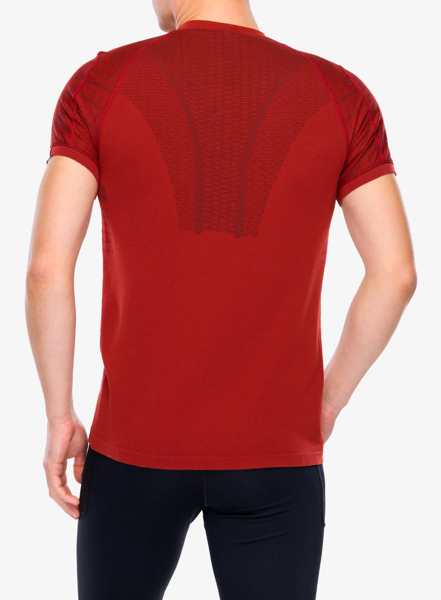 UYN Terracross Self Layer Shirt SS Regular Fit Termoaktív póló - burn red