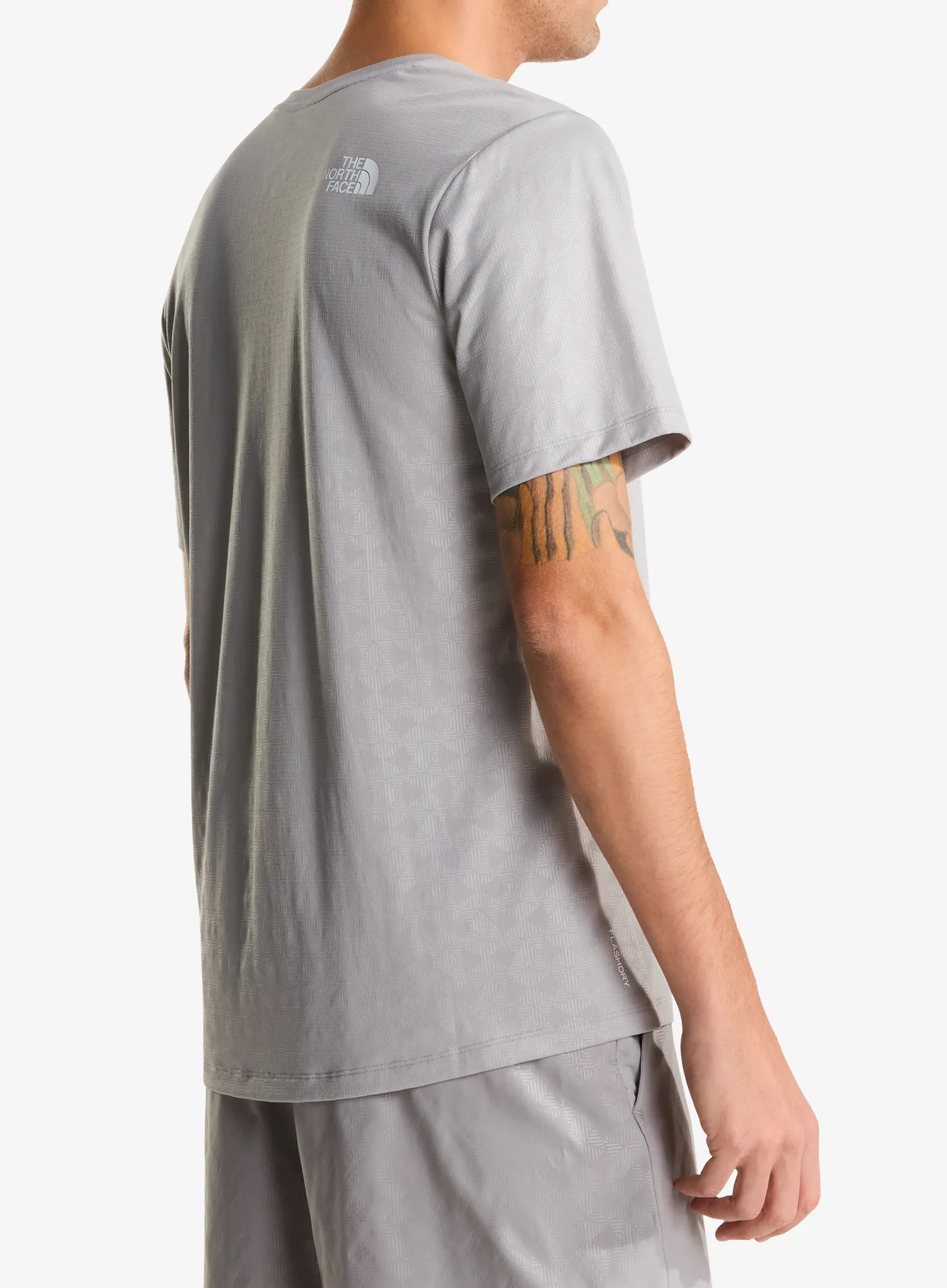 The North Face 24/7 Pentadome Embossed Reg SS Tee Edzőpóló - meld grey