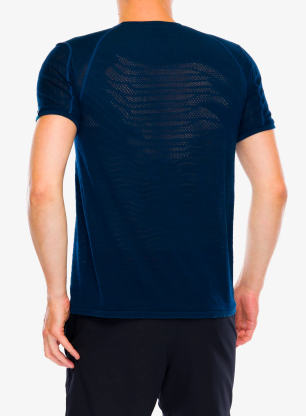 UYN Aerocross Self Layer Shirt Short Sleeves Regular Fit Póló - blue poseidon