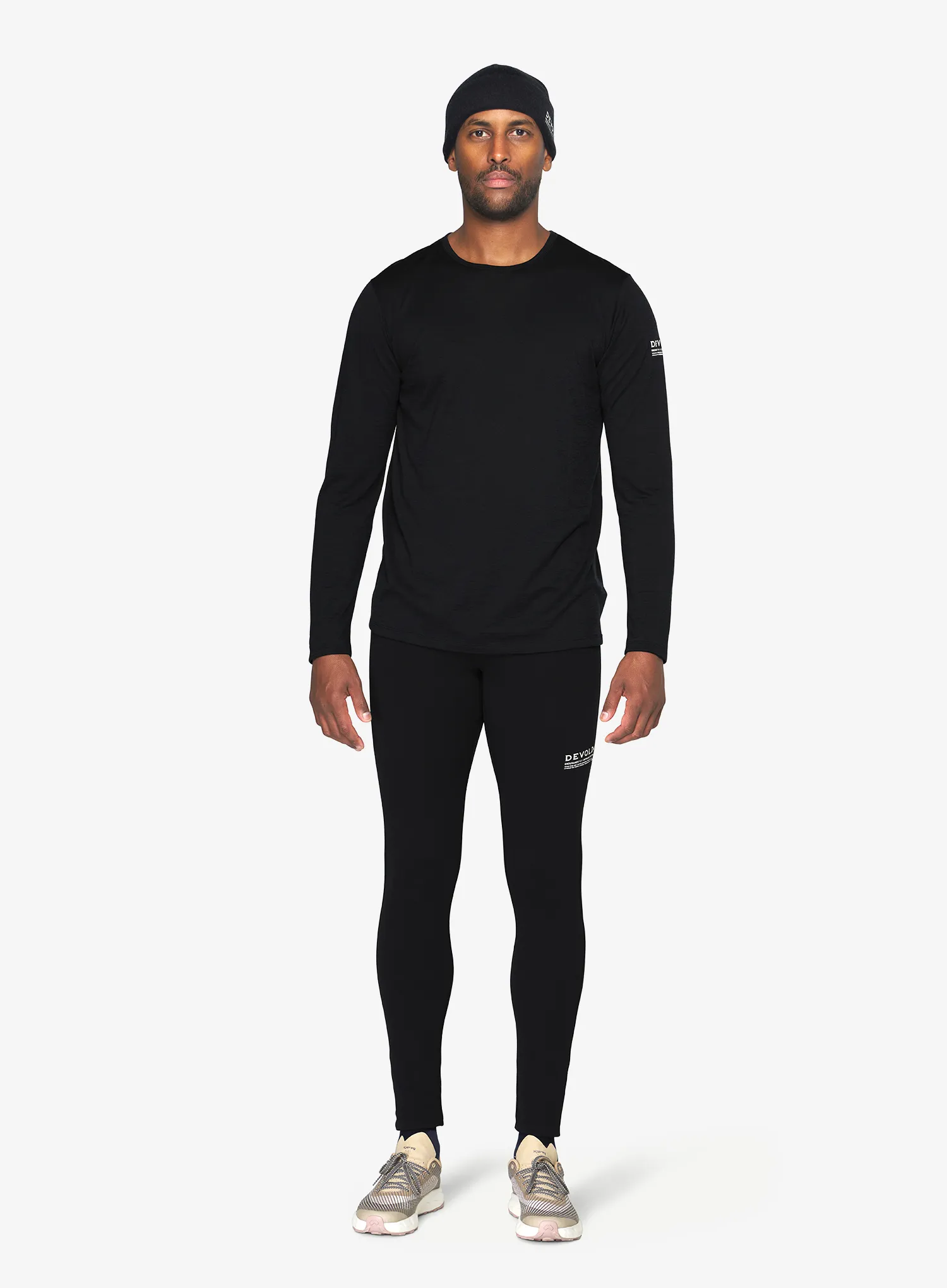 Devold Active Stamp LS Hosszú ujjú póló - black