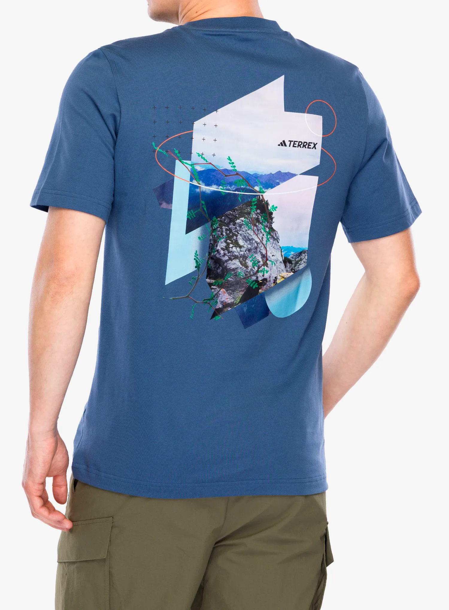 adidas TERREX Back Graphic T-Shirt Nyomtatott póló - wonder steel