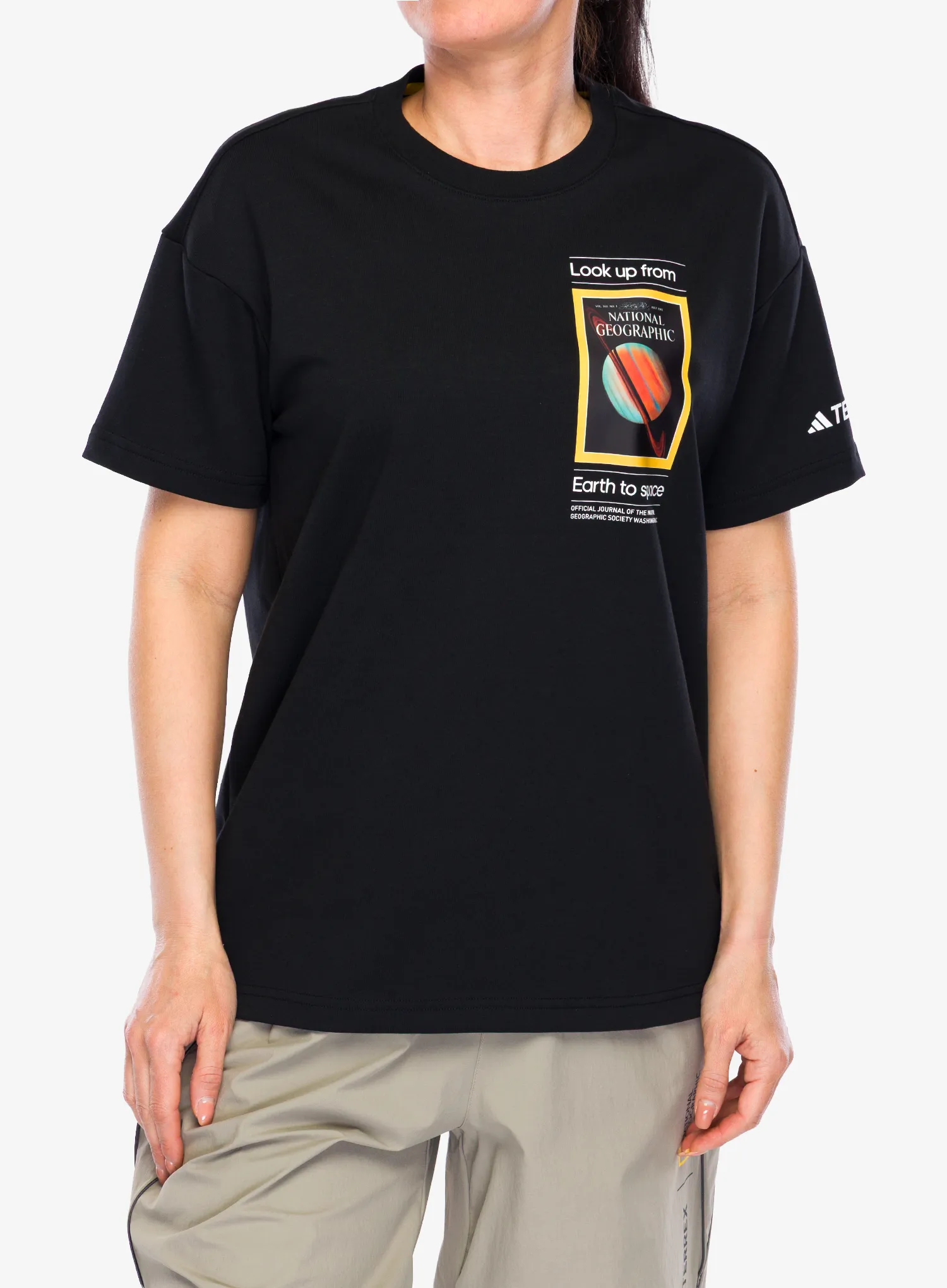 adidas TERREX National Geographic UF AEROREADY GFX Tee Nyomtatott póló - black