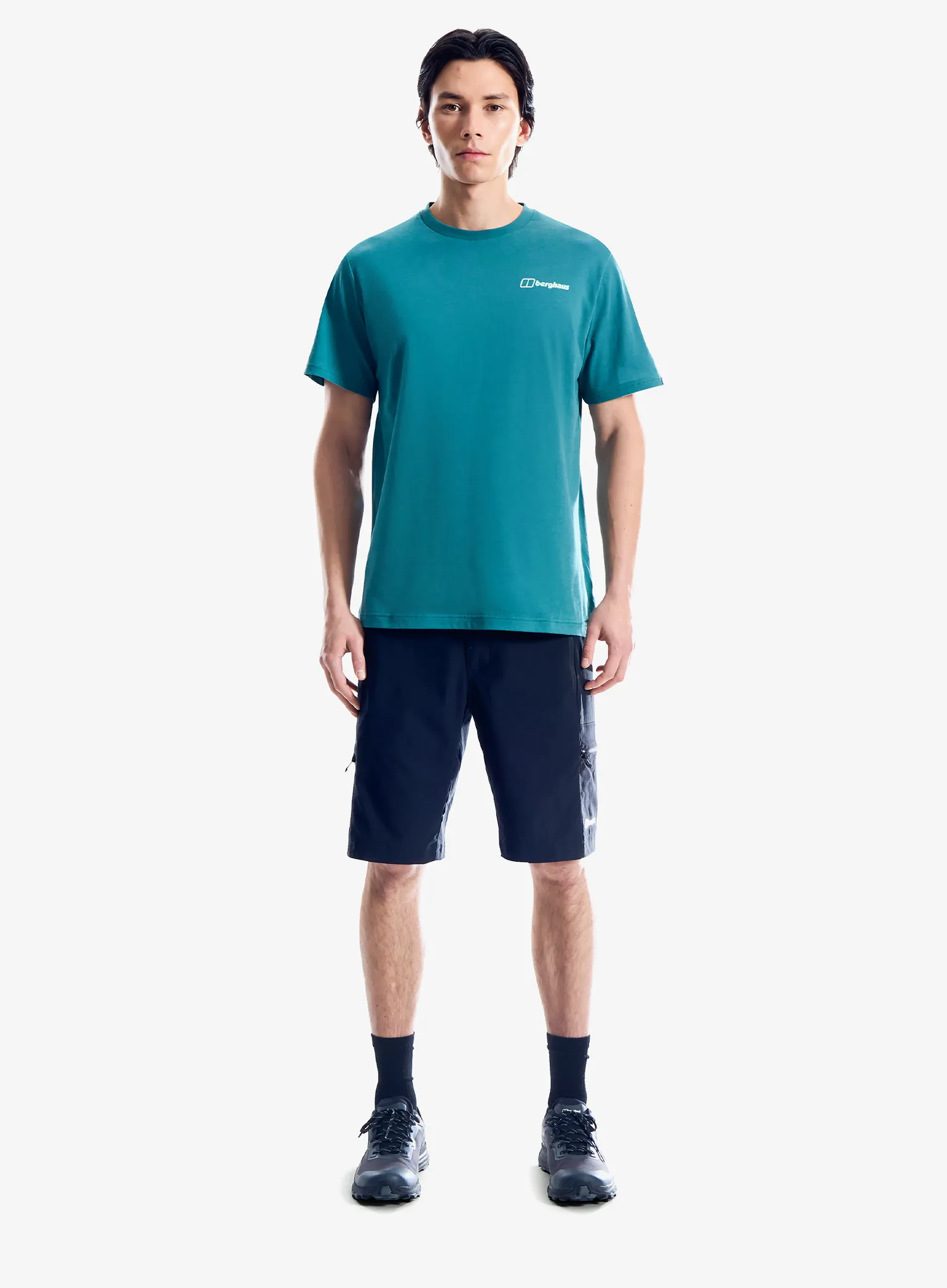 Berghaus Geo Mountaintry Essential Tee Am Nyomtatott póló - northern storm