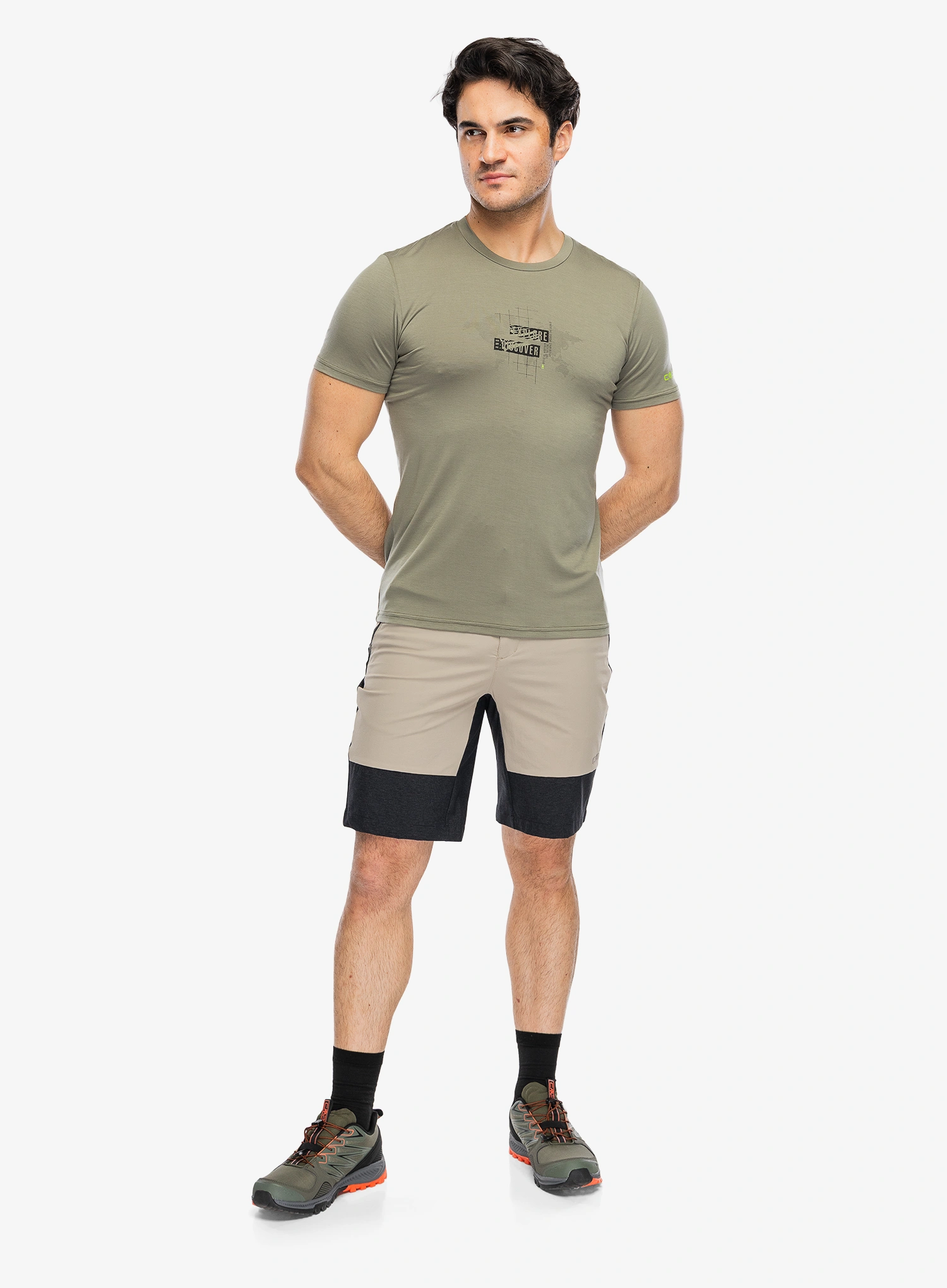 CMP Verte T-Shirt Nyomtatott póló - sage/pine