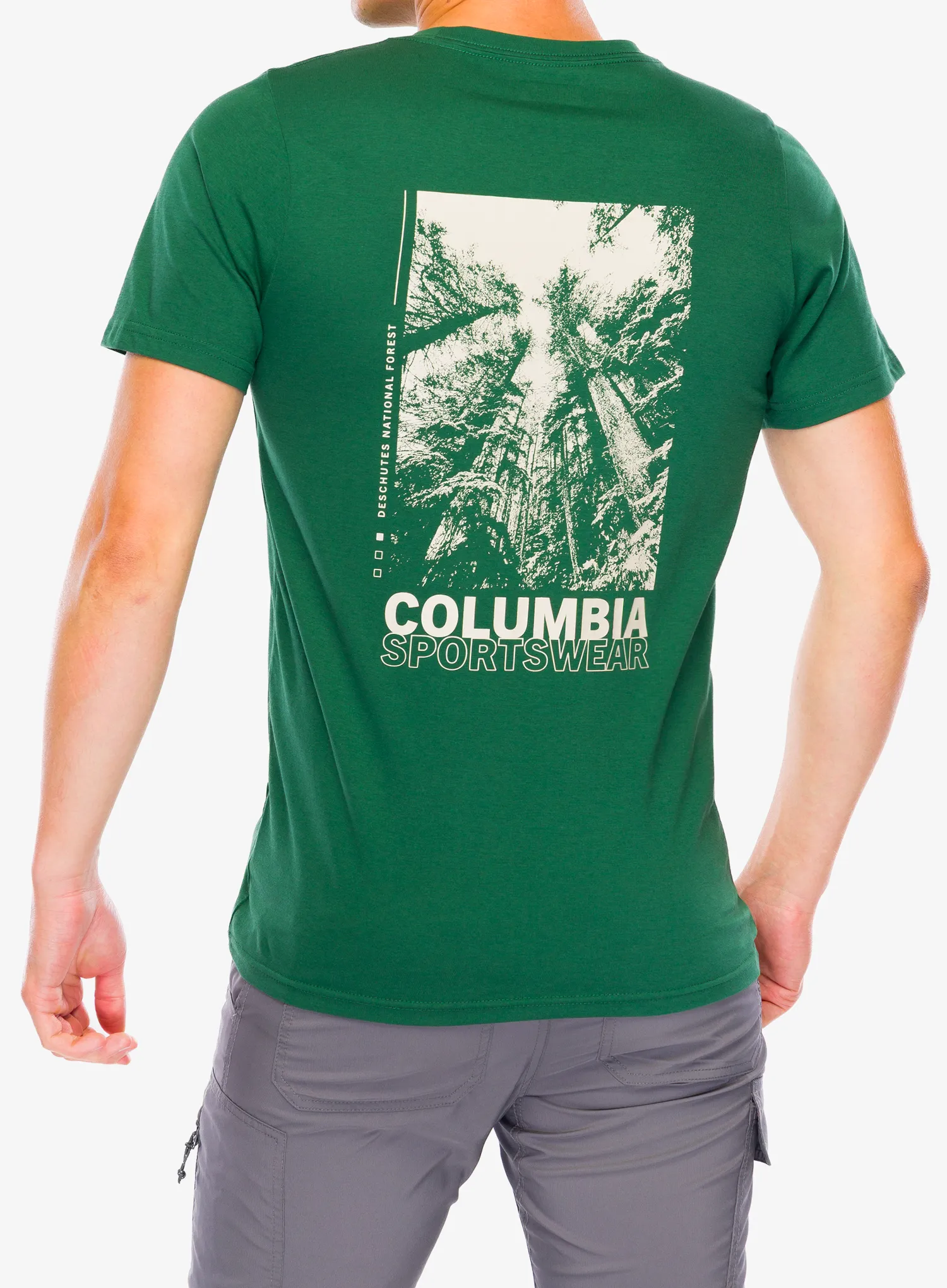 Columbia Rapid Ridge Back Graphic Tee II Nyomtatott póló - rain forest/amazing heights