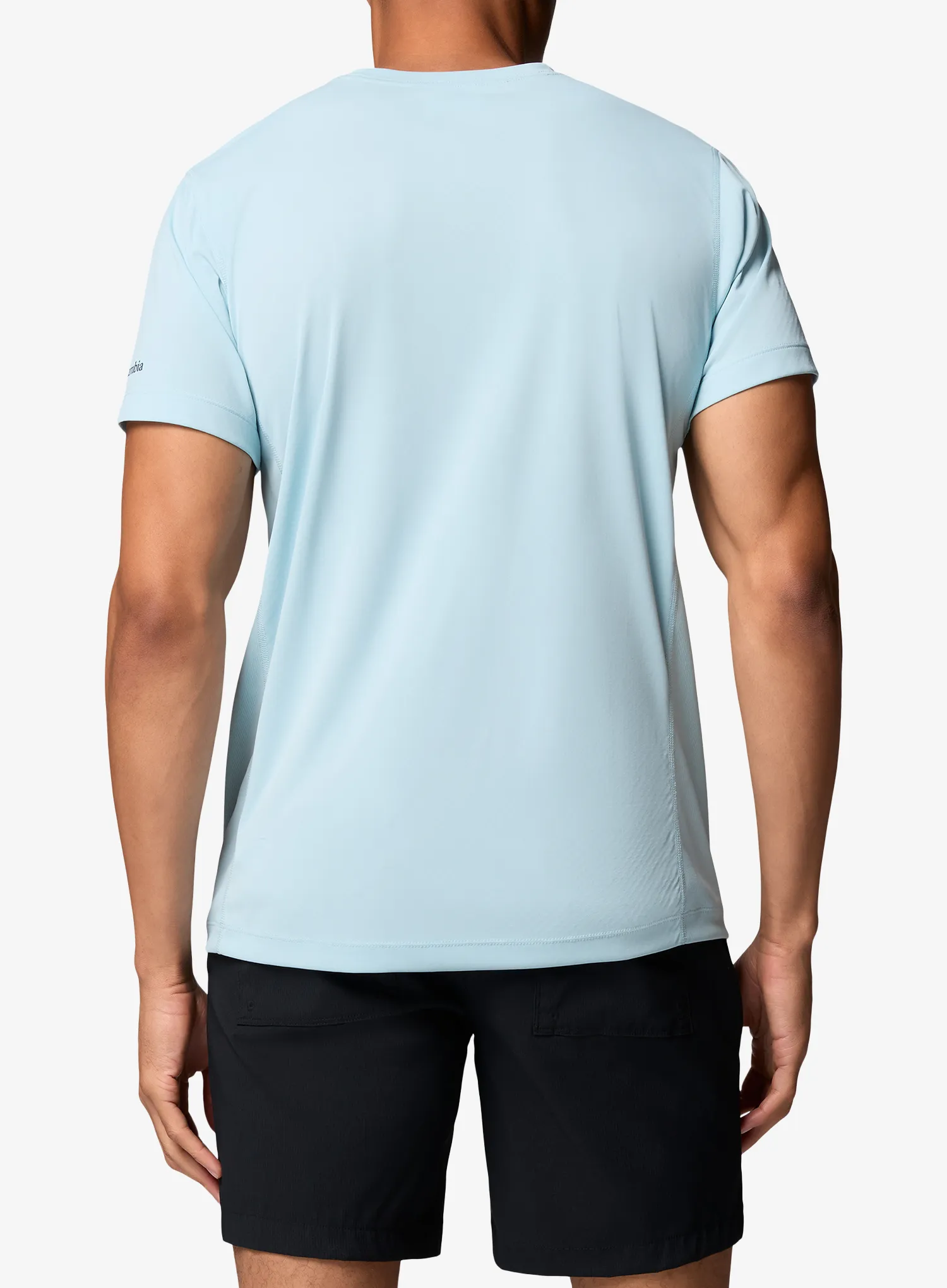 Columbia Zero Rules Light S/S Graphic Crew Nyomtatott póló - marine light/scripted peaks