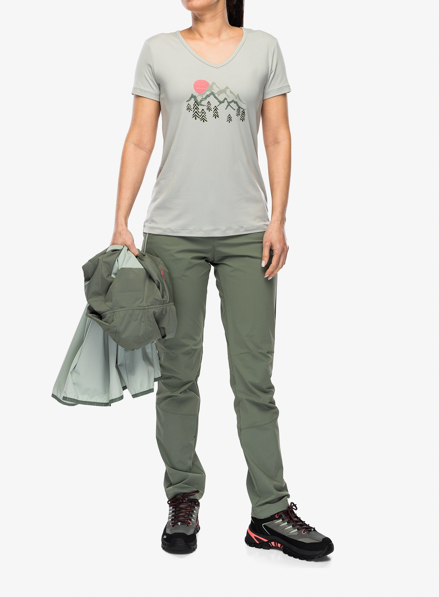 CMP Missy T-Shirt Női nyomtatott póló - pistacchio