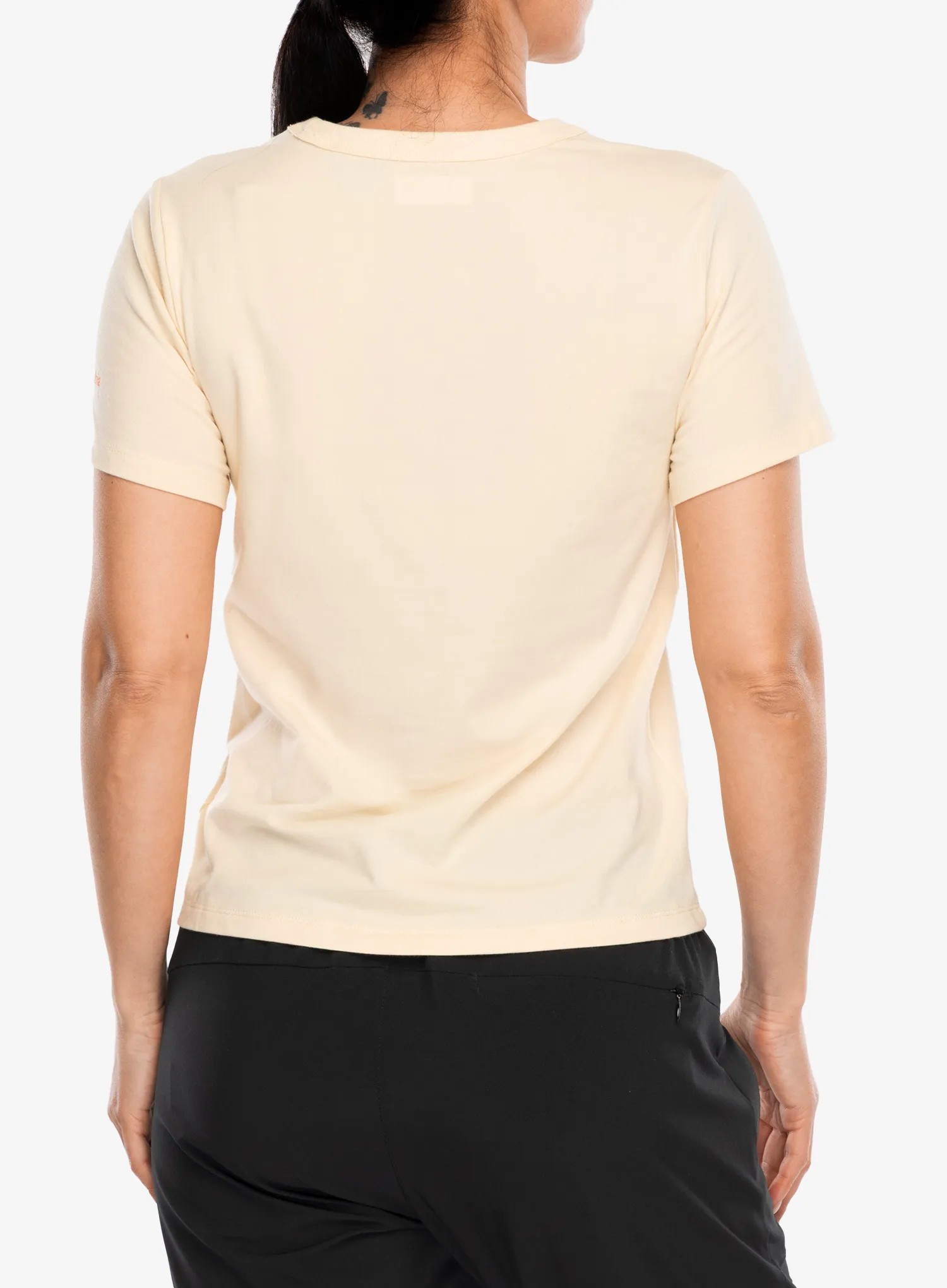 Columbia Sun Trek Graphic S/S III Női nyomtatott póló - lemon wash/wavy rays