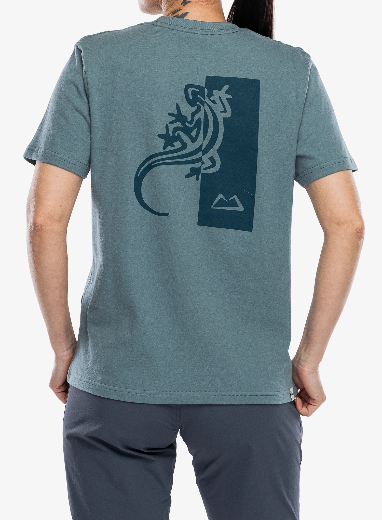 Mountain Equipment Podus Tee Női nyomtatott póló - blue goblin 
