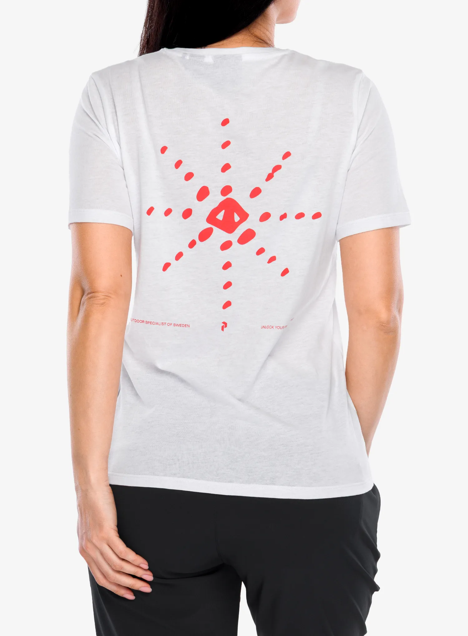 Peak Performance Explore Graphic Tee Női nyomtatott póló - white