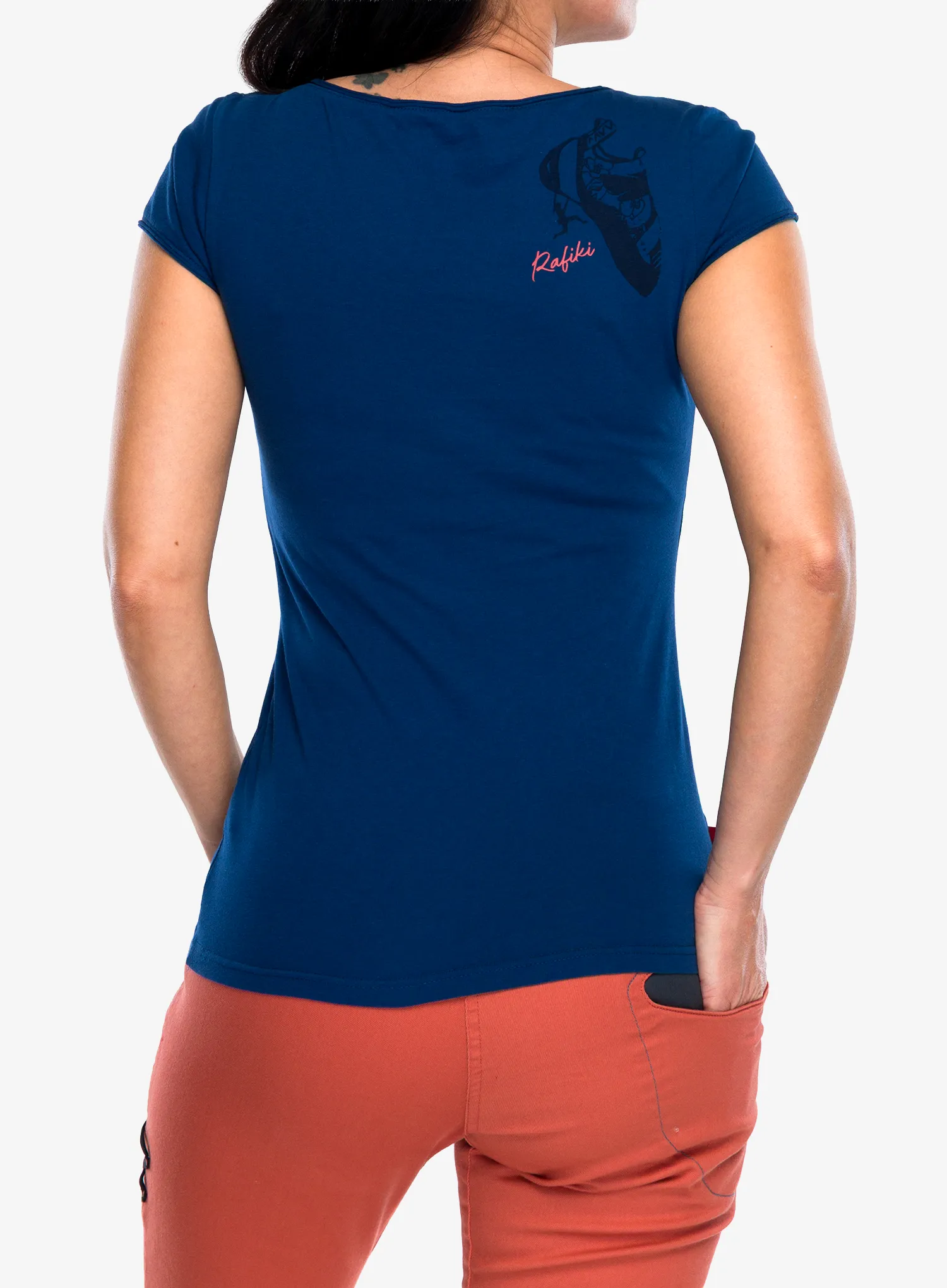 Rafiki Jay Női nyomtatott póló - ensign blue II