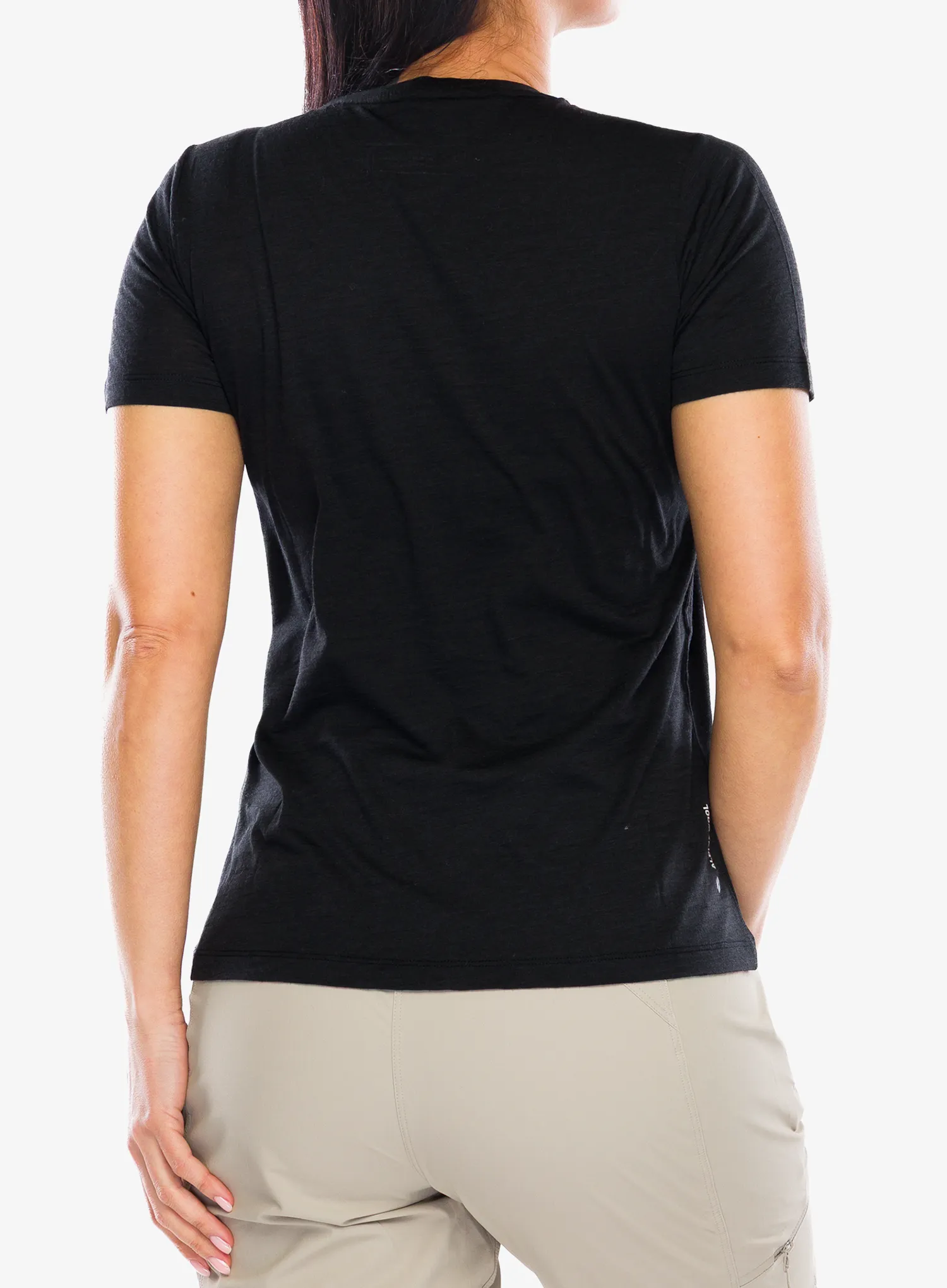 Salewa Eagle Dotted Mtn Am T-Shirt Női nyomtatott póló - black out