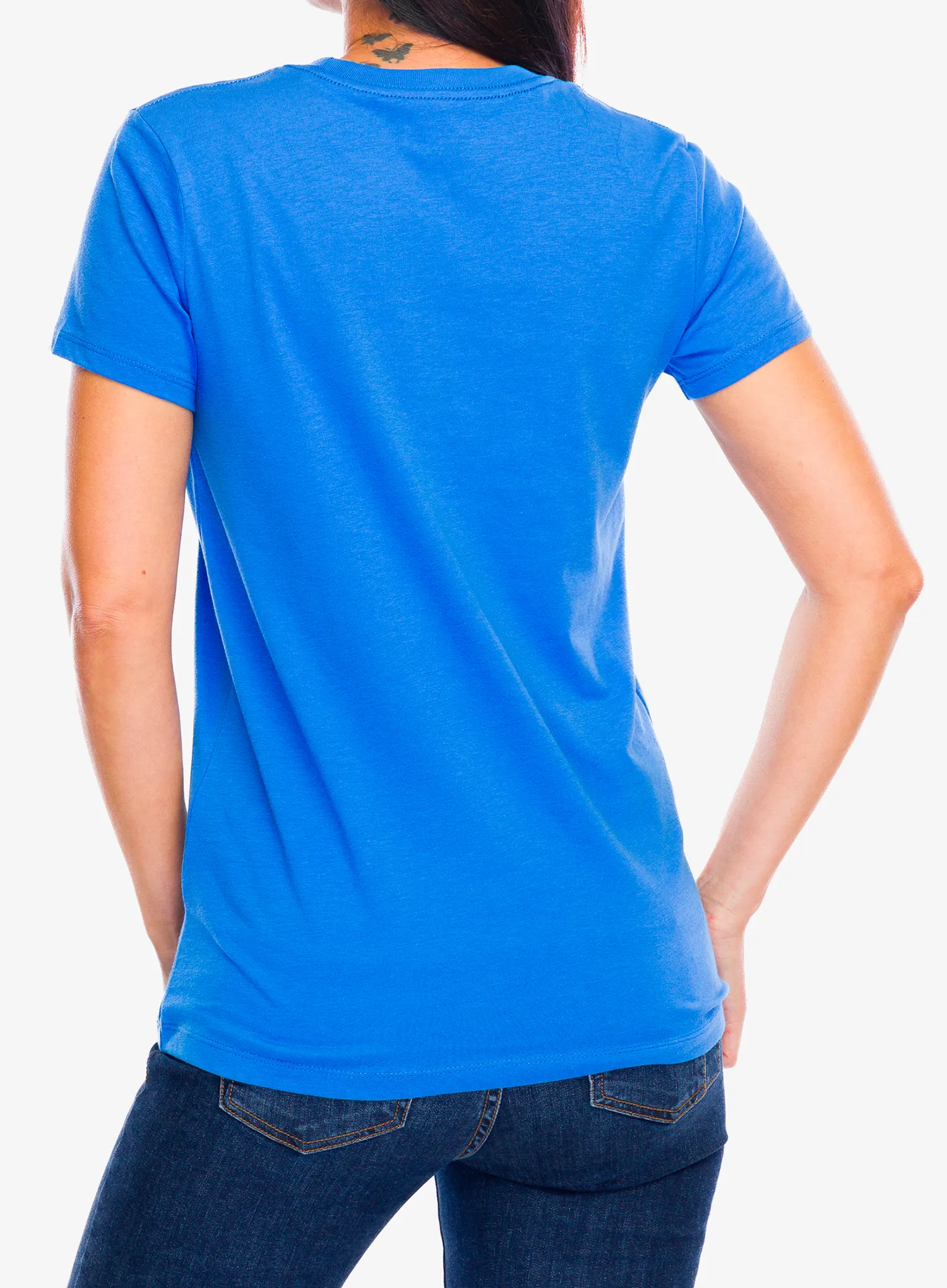 Under Armour Logo S/S Női nyomtatott póló - blue atlantis/white