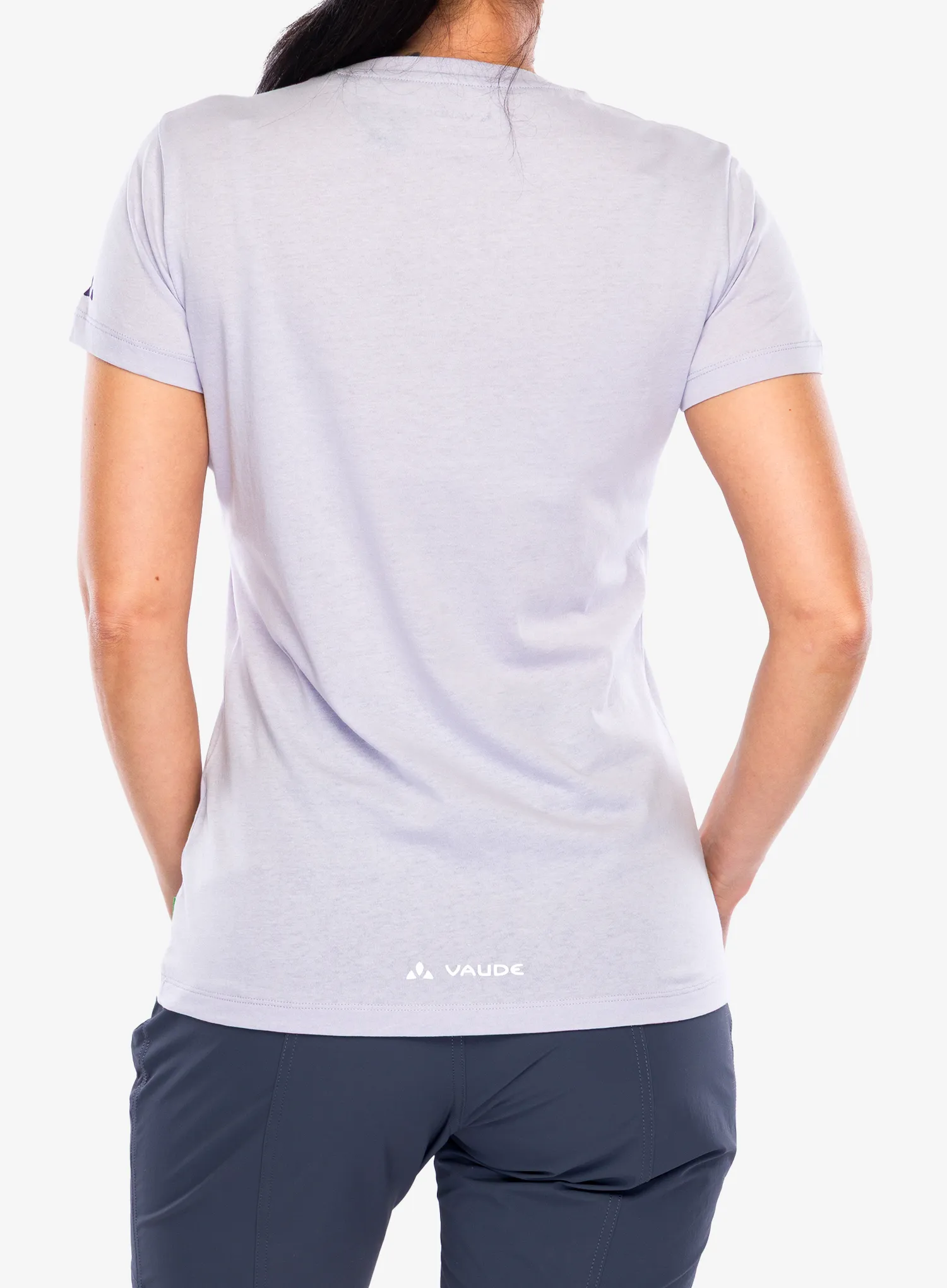 Vaude Cyclist T-Shirt V Női nyomtatott póló - lavender