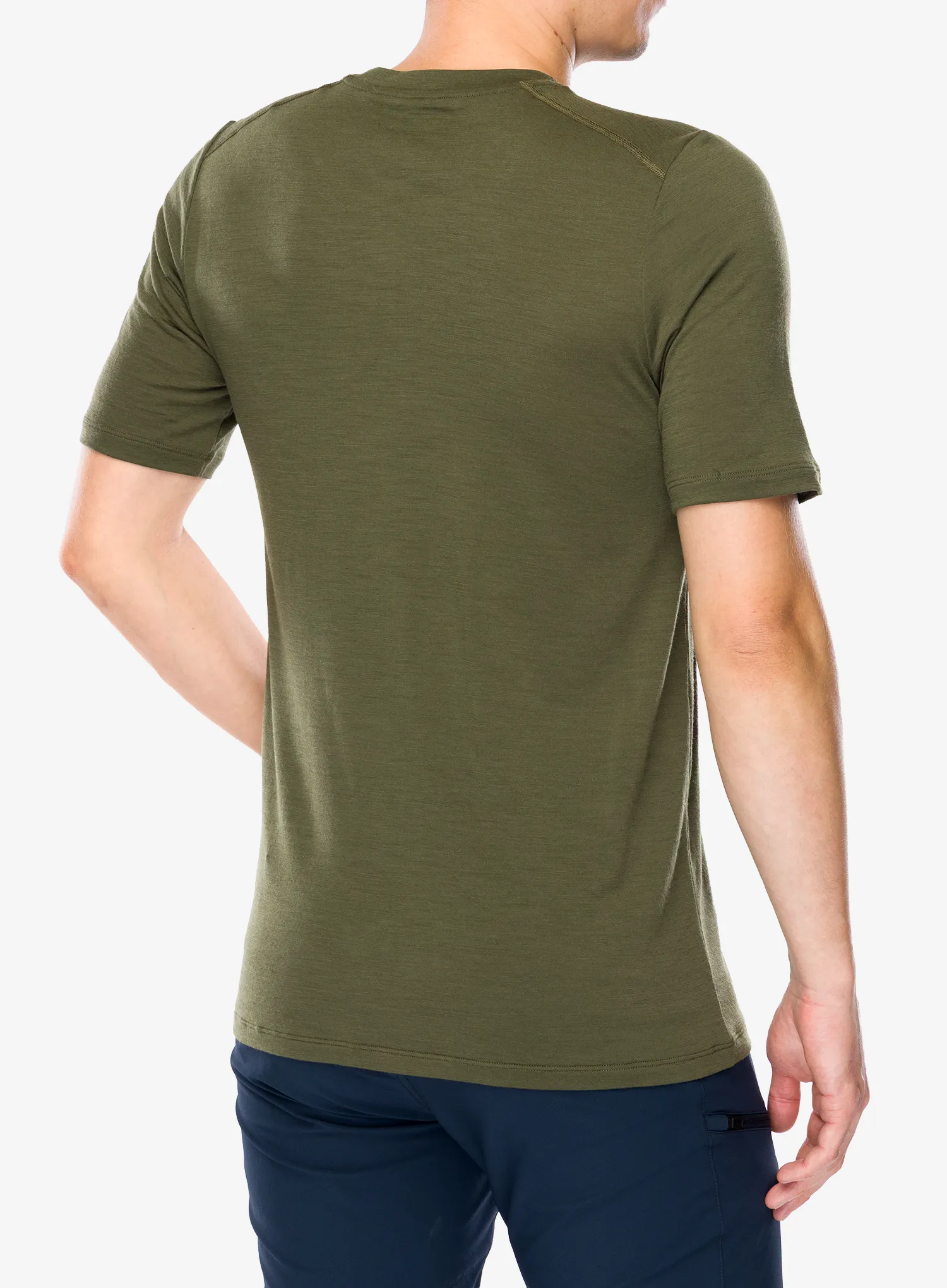 Fjallraven Abisko Wool Classic SS Nyomtatott póló - laurel green