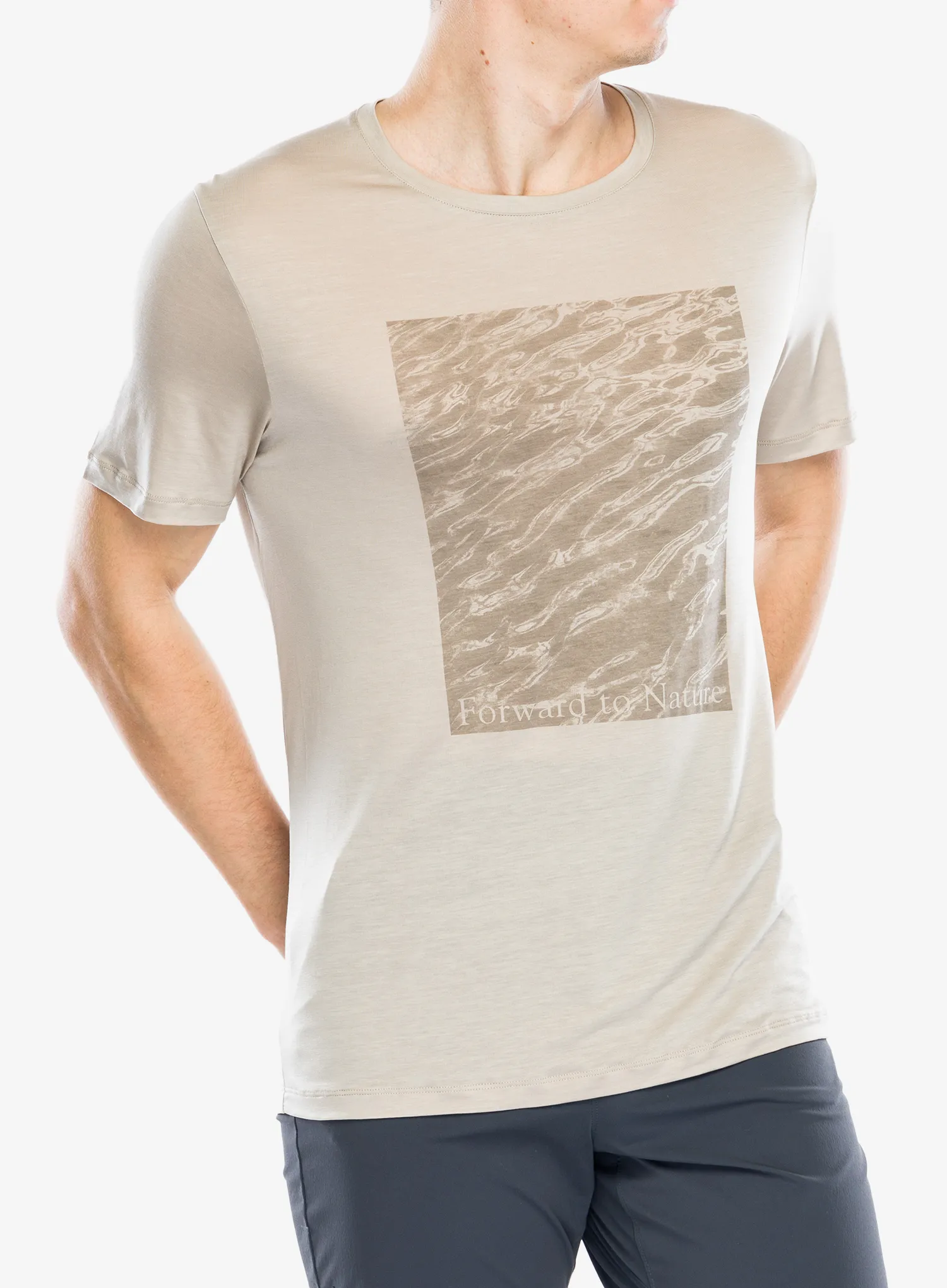 Houdini Tree Message Tee Nyomtatott póló - sandstorm