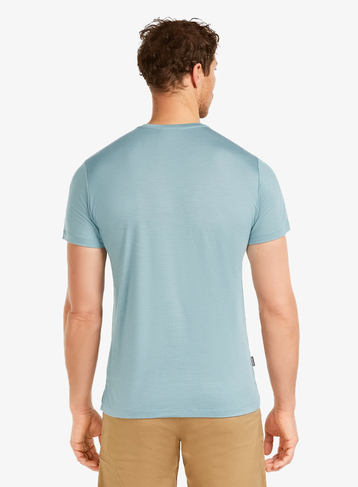 Icebreaker Merino 125 Cool-Lite Sphere SS Tee Across Nyomtatott póló - flint blue