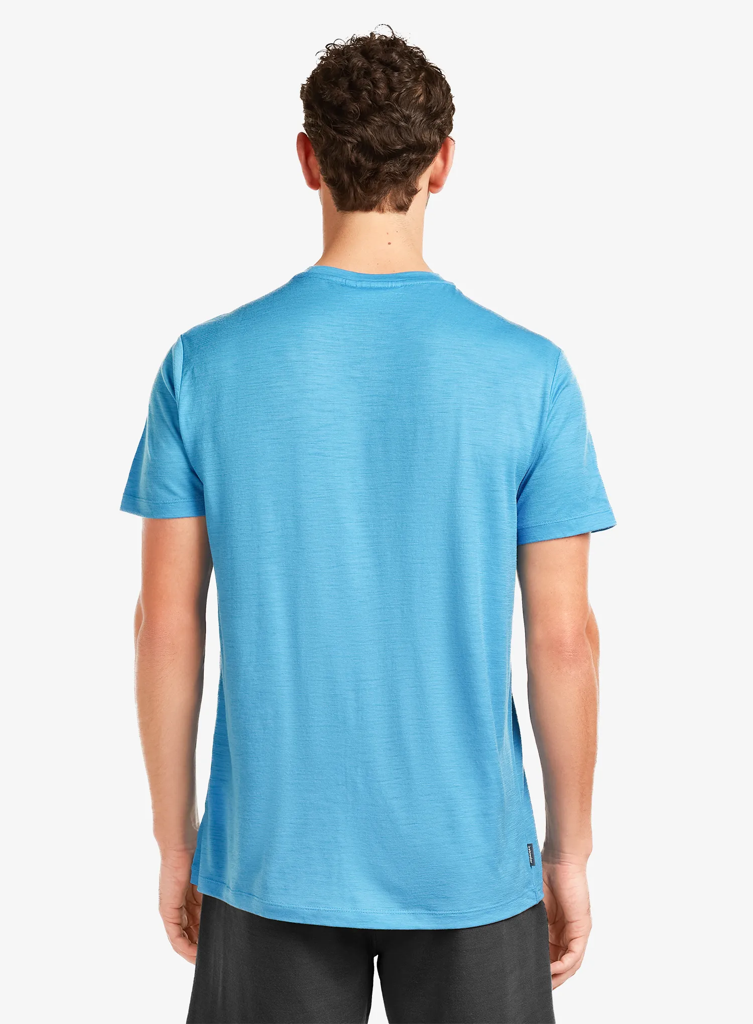 Icebreaker Merino 150 Tech Lite SS Tee Range Stripes Nyomtatott póló - arctic
