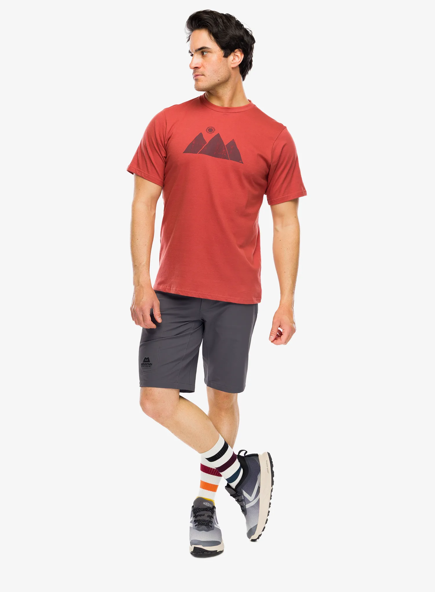 Mountain Equipment Mountain Sun Tee Nyomtatott póló - etruscan red