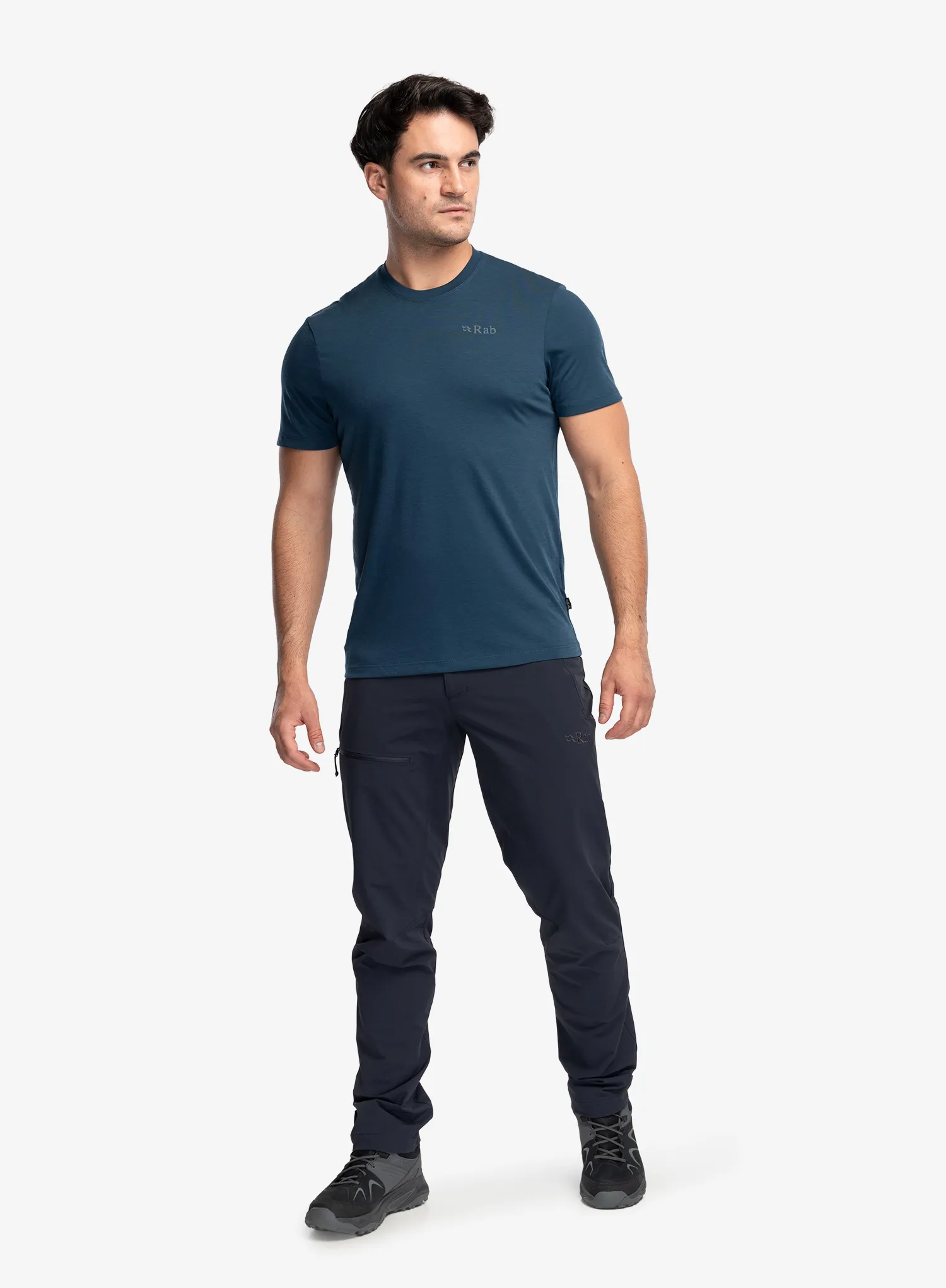 Rab Crimp Elevation Tee Nyomtatott póló - tempest blue