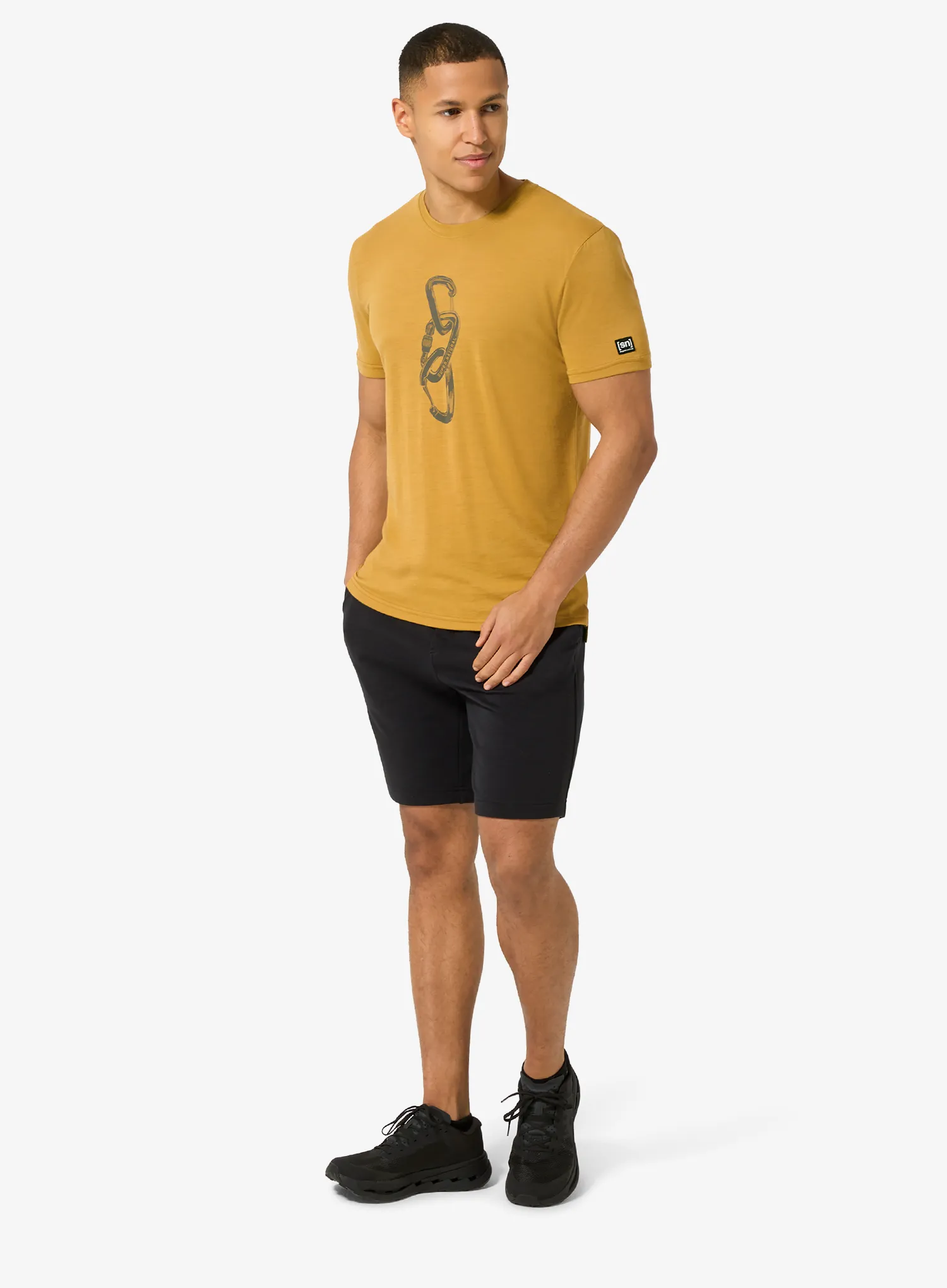 Super.natural Carabineri Tee Nyomtatott póló - dried tobacco/c.mere grey mel