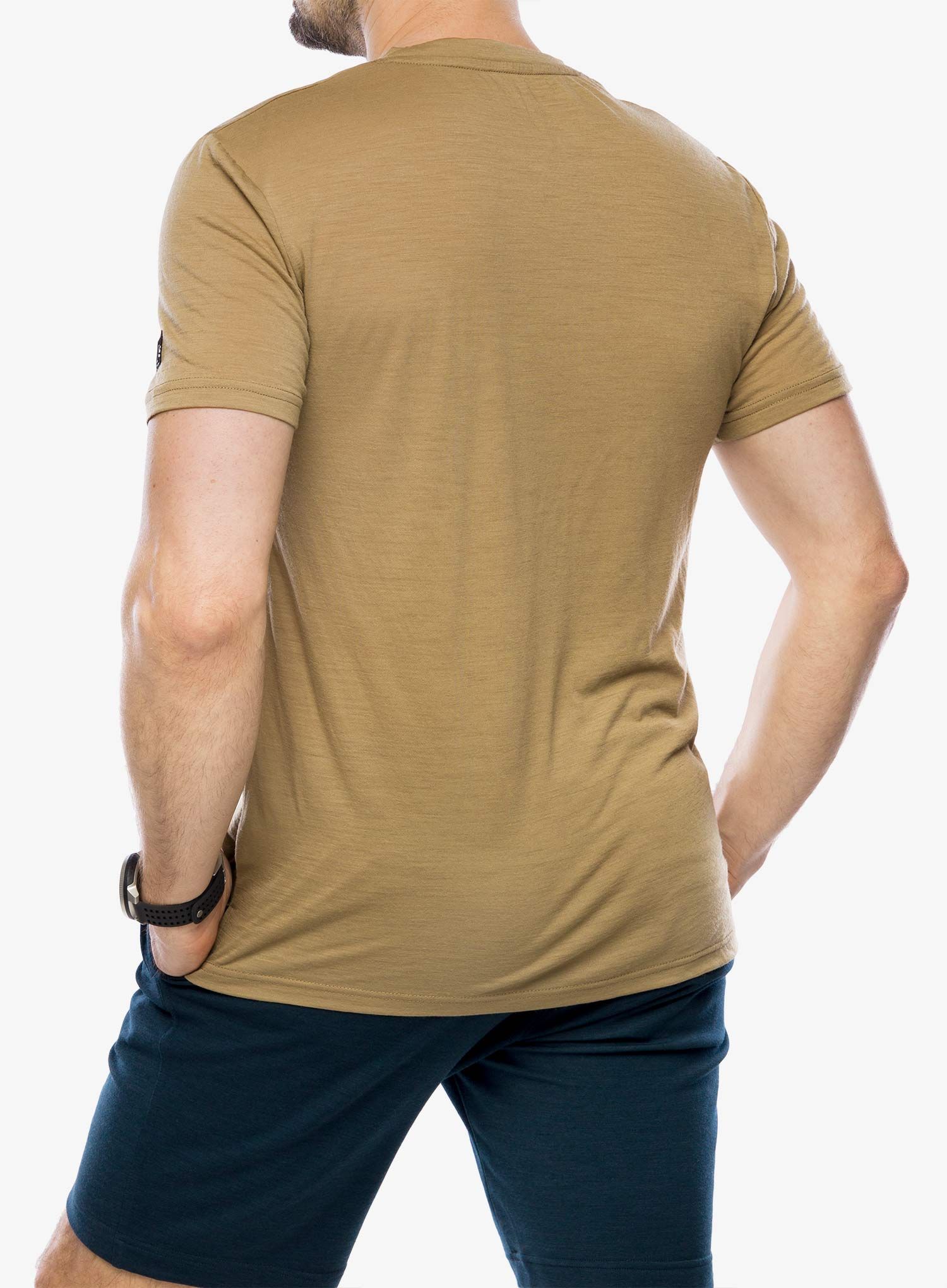 Super.natural Sn Sailor Tee Nyomtatott póló - oak/jet black/dried sage