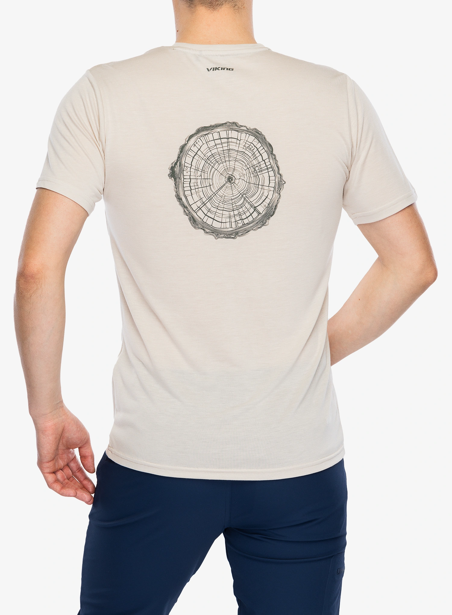 Viking Rune Bamboo Nyomtatott póló - beige/olive