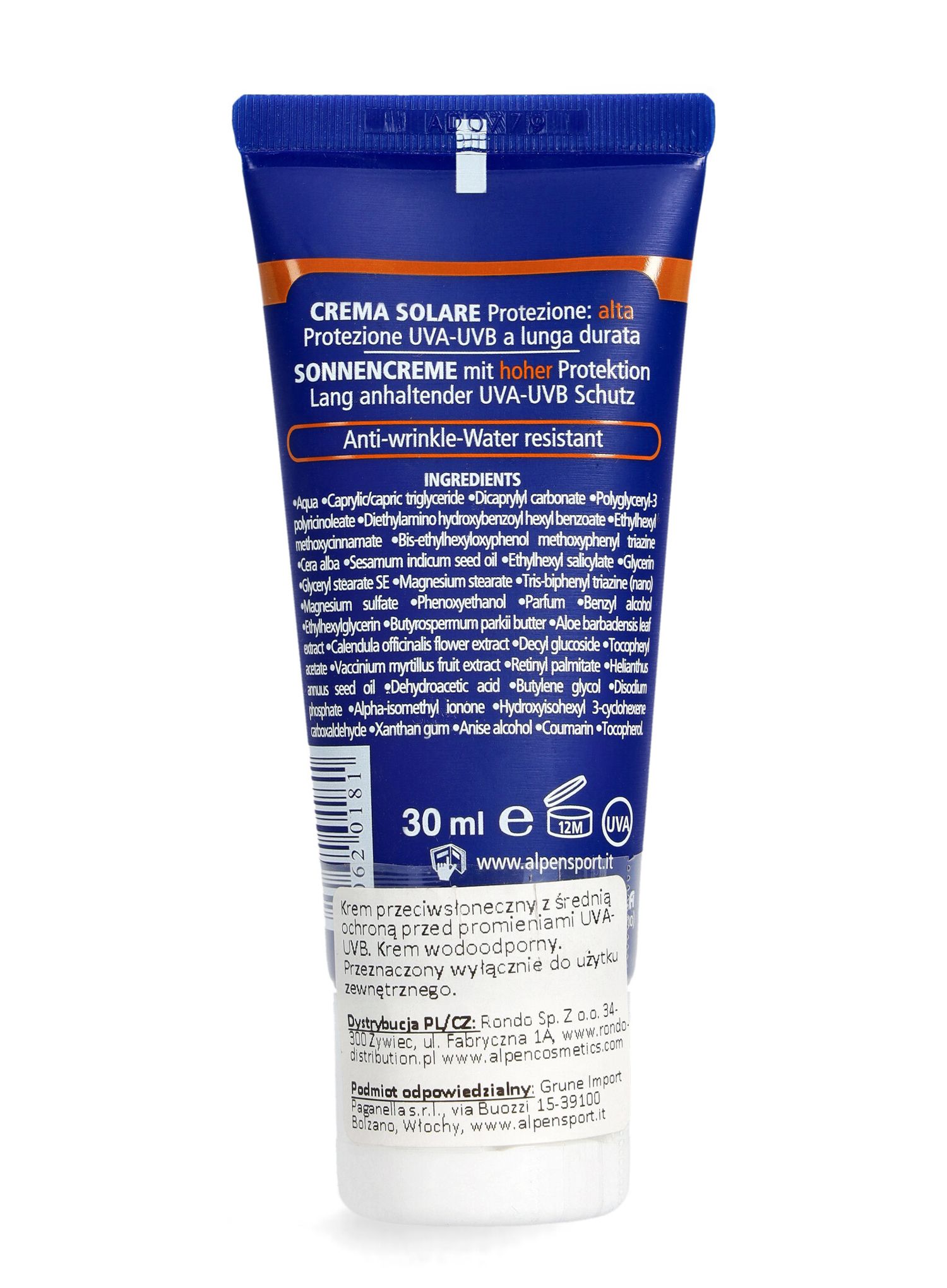 Alpen Sun Cream F30 Uv Szűrős Krém - -