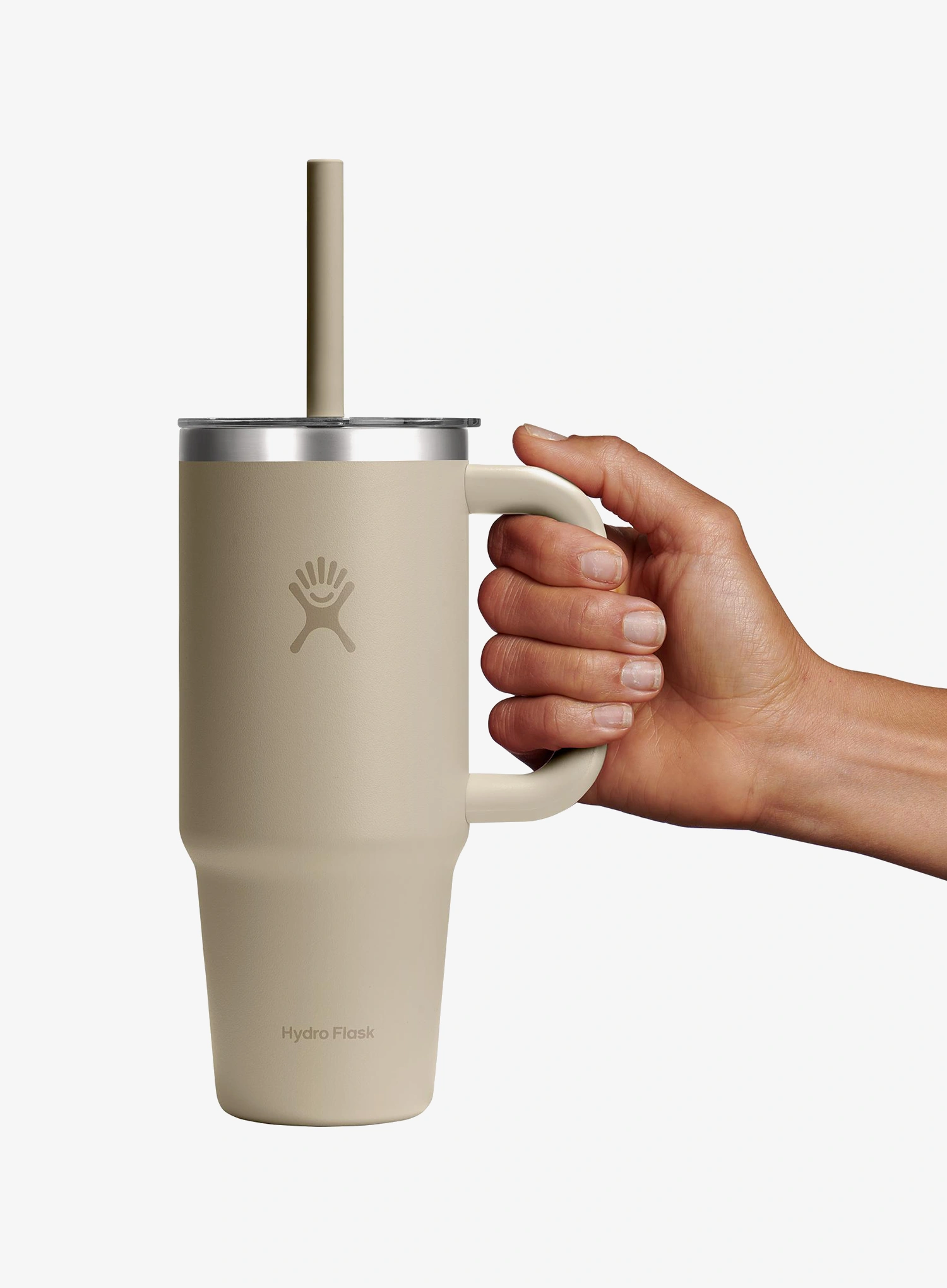 Hydro Flask 24 Oz  Travel Tumbler Clear Lid (710 ml) Hőtartó bögre - oat