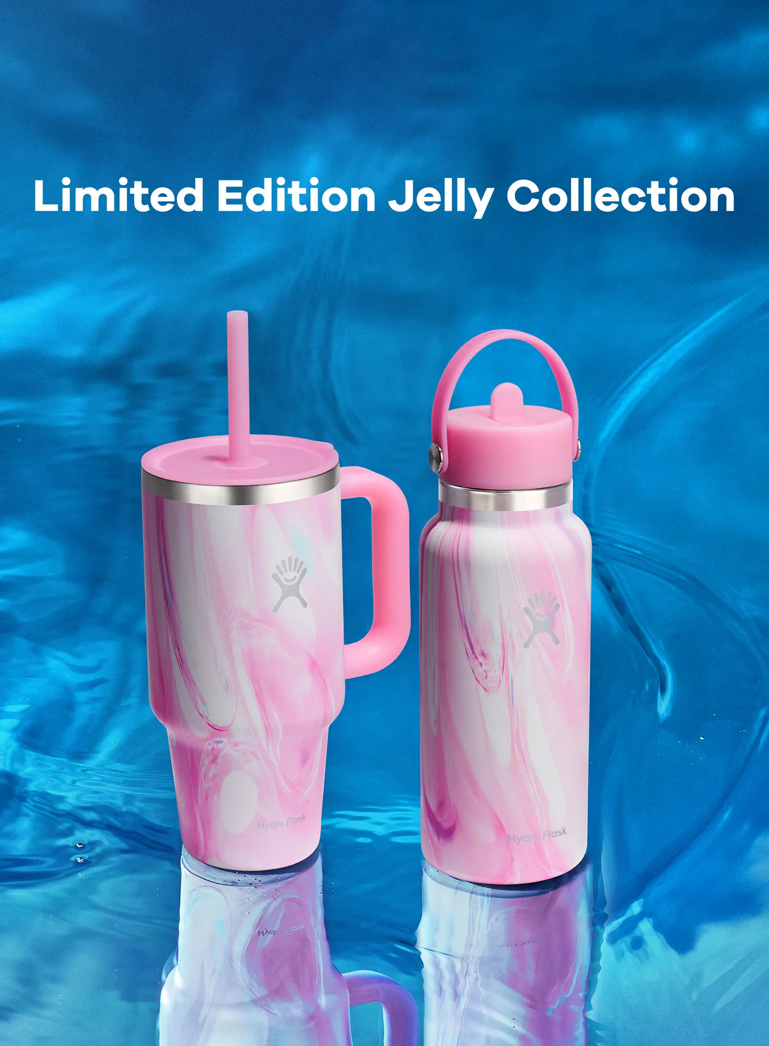Hydro Flask 32 oz Travel Tumbler (946 ml) Hőtartó bögre - jelly pink