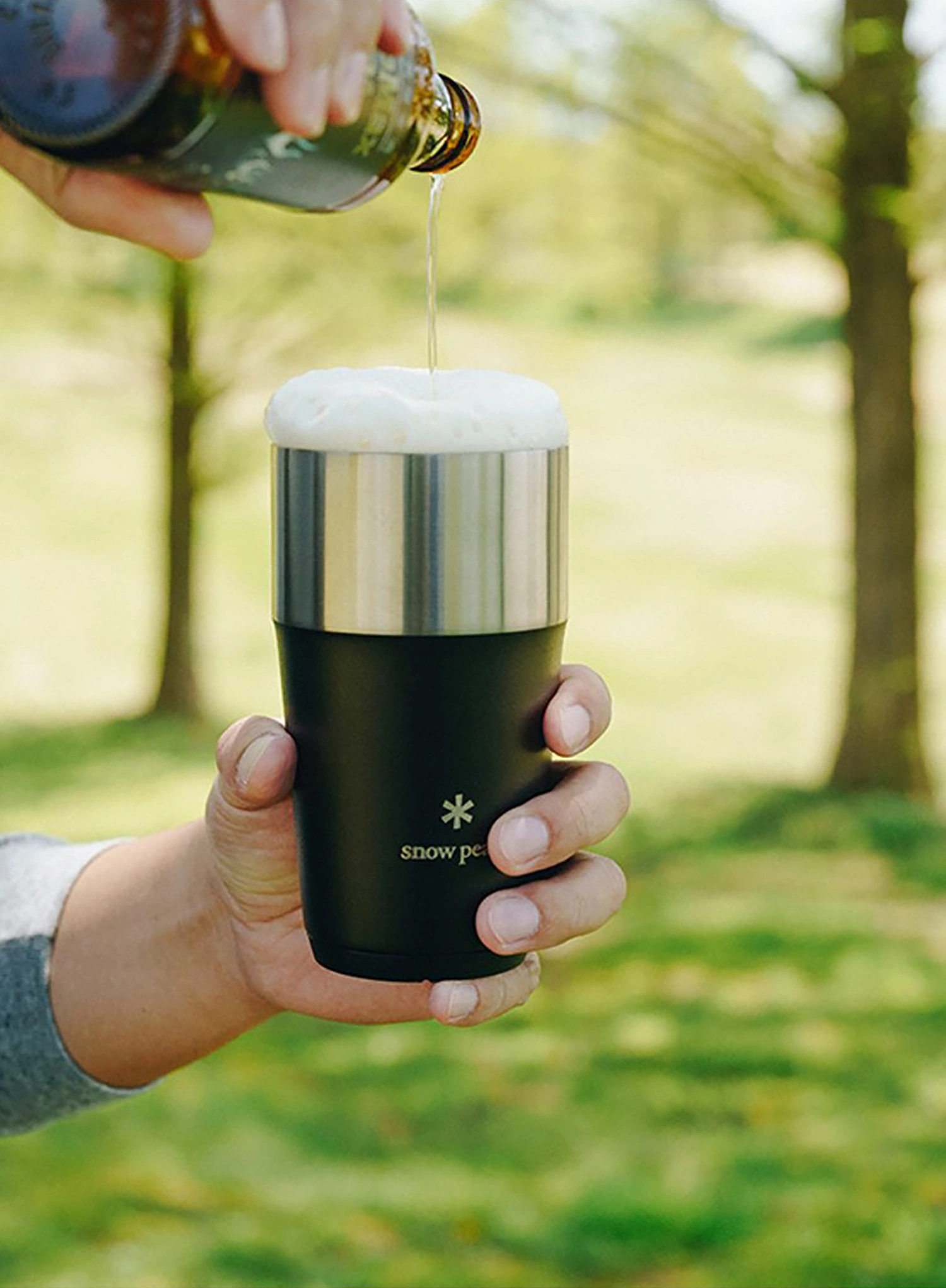 Snow Peak Shimo Tumbler 470 ml Hőtartó bögre - black