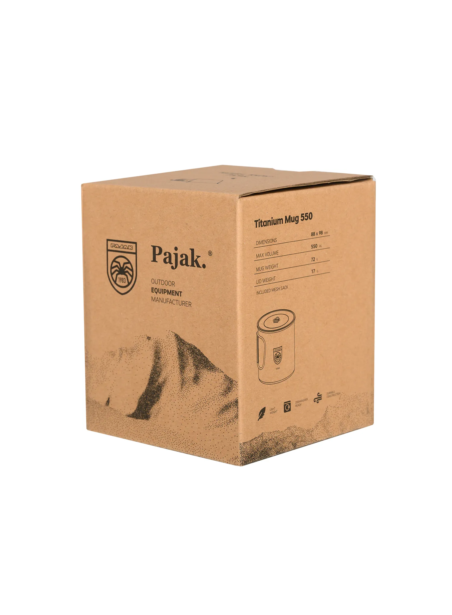 Pajak Titanium Mug 550 ml Bögre