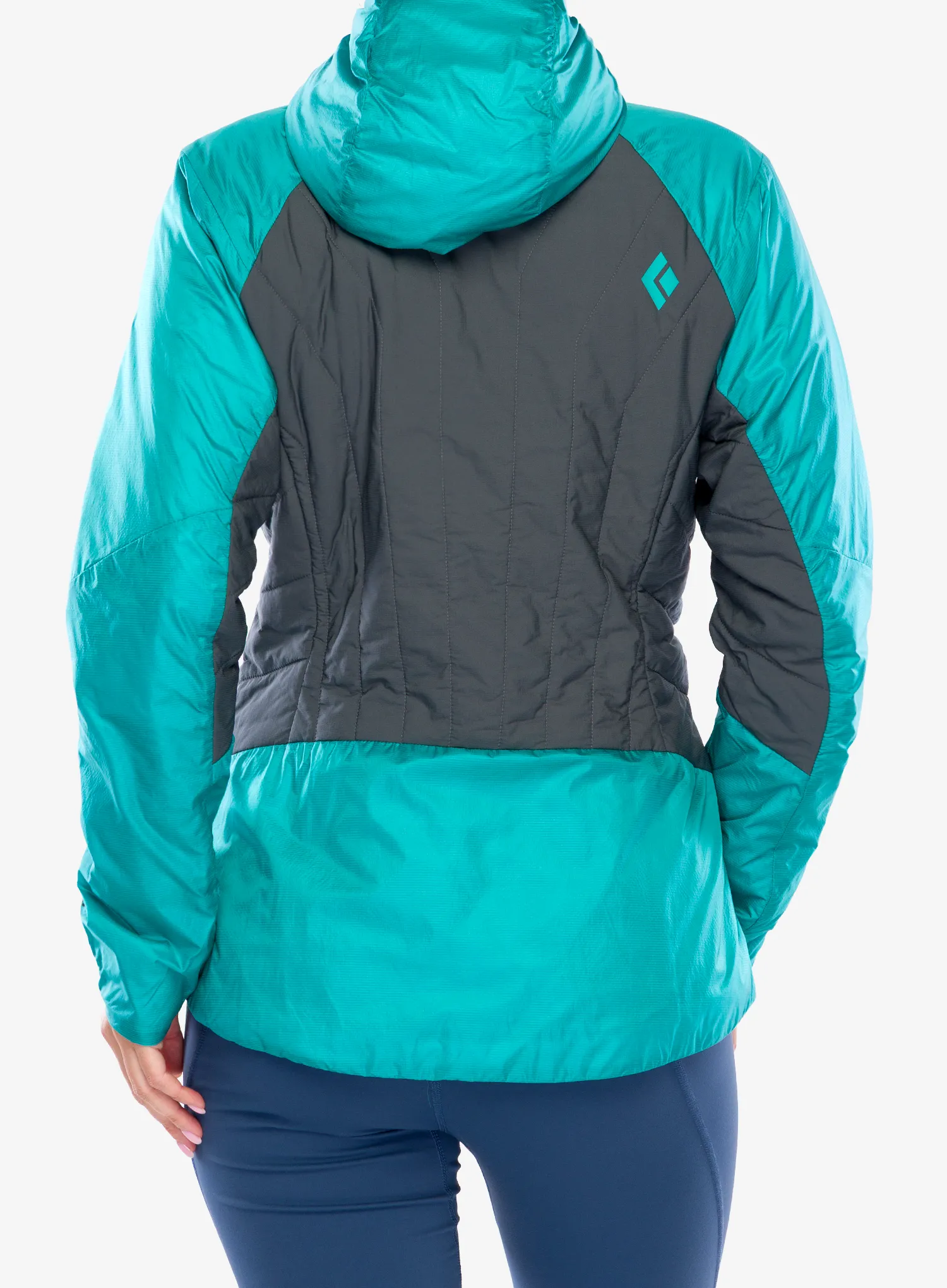 Black Diamond Vision Hybrid Hoody Női Kabát - dark patina